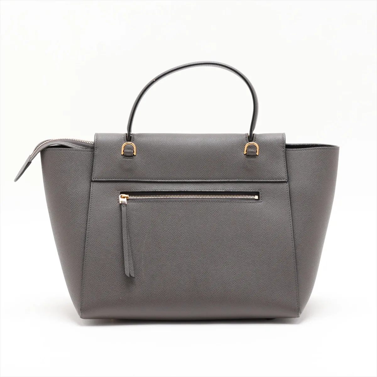 Belt Bag Mini Leather 2-Way Handbag Gray — view 2