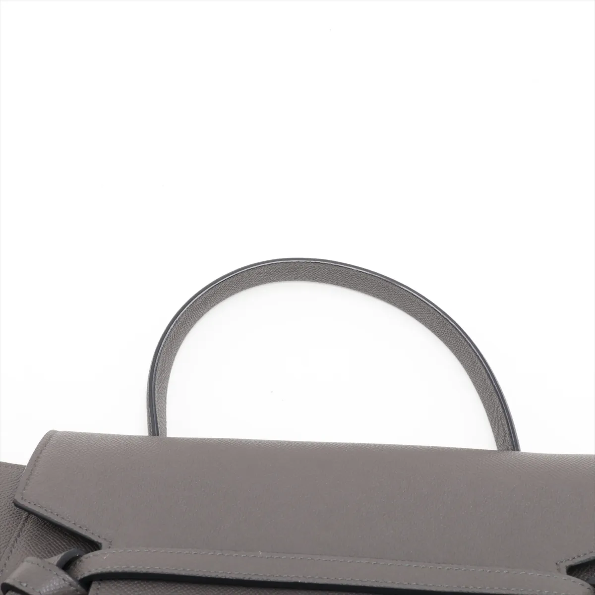 Belt Bag Mini Leather 2-Way Handbag Gray — view 6