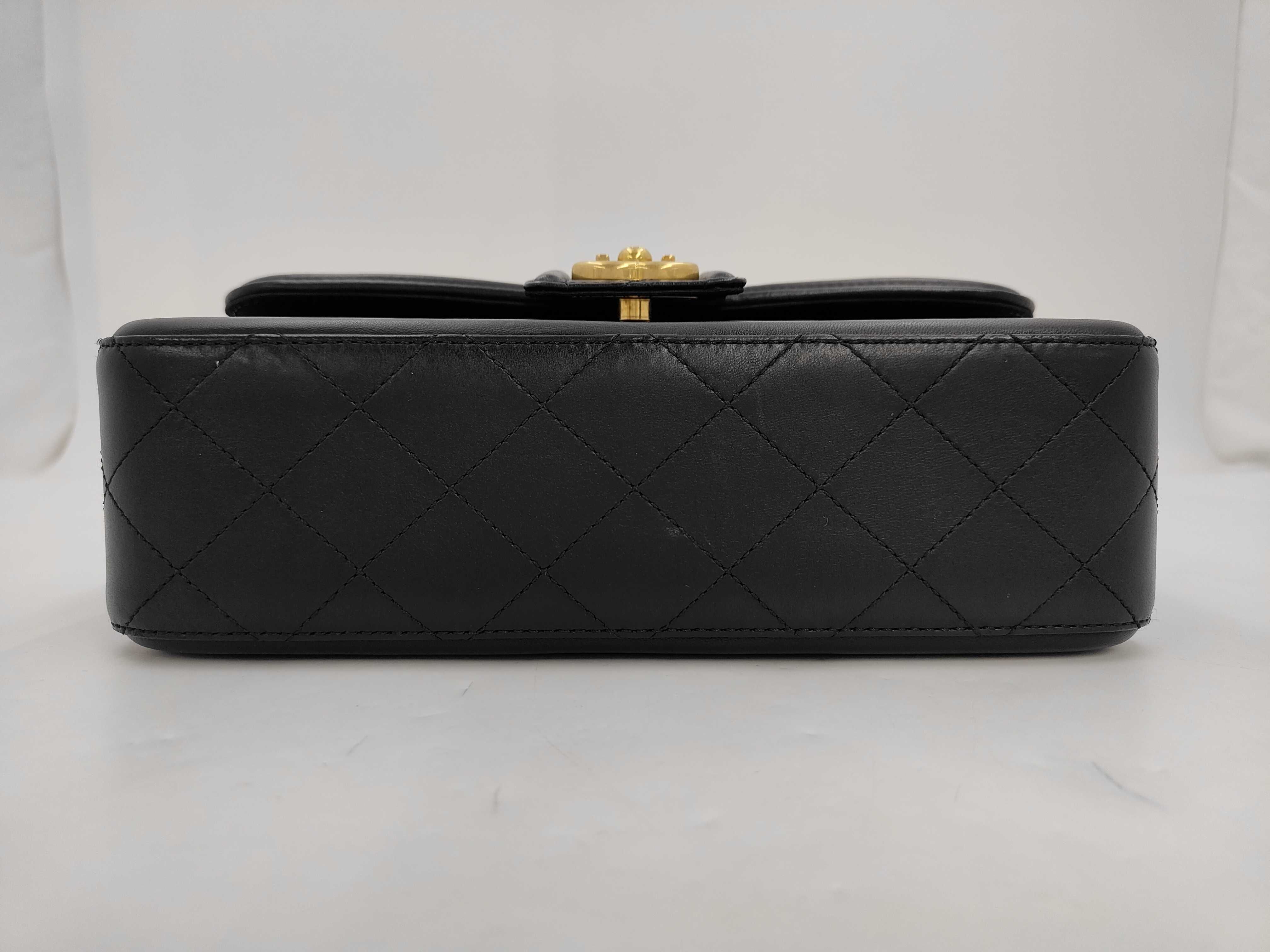 Matelassé Lambskin Chain Shoulder Bag — view 3