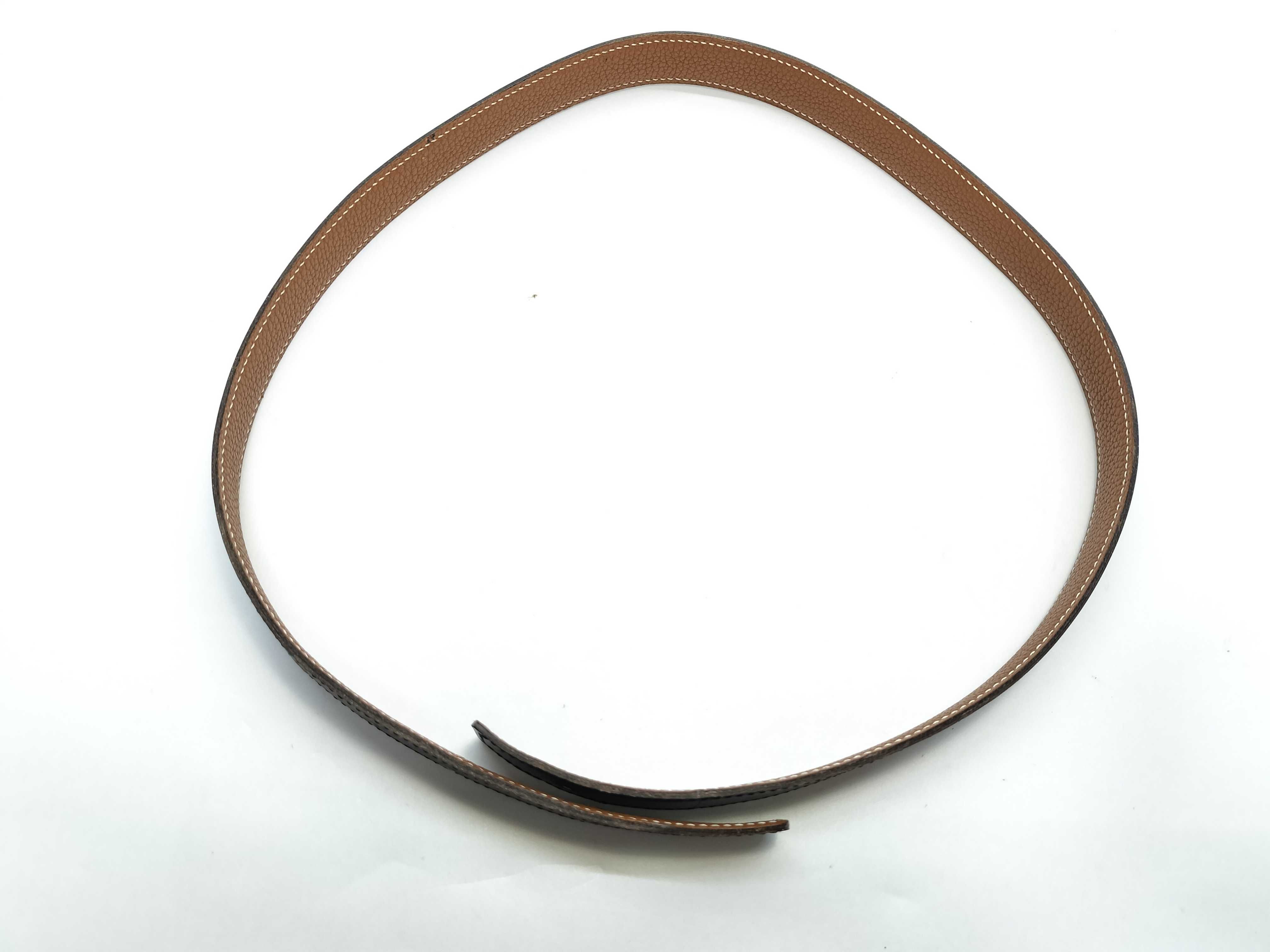 G stamp, no buckle, leather part only, belt — view 2