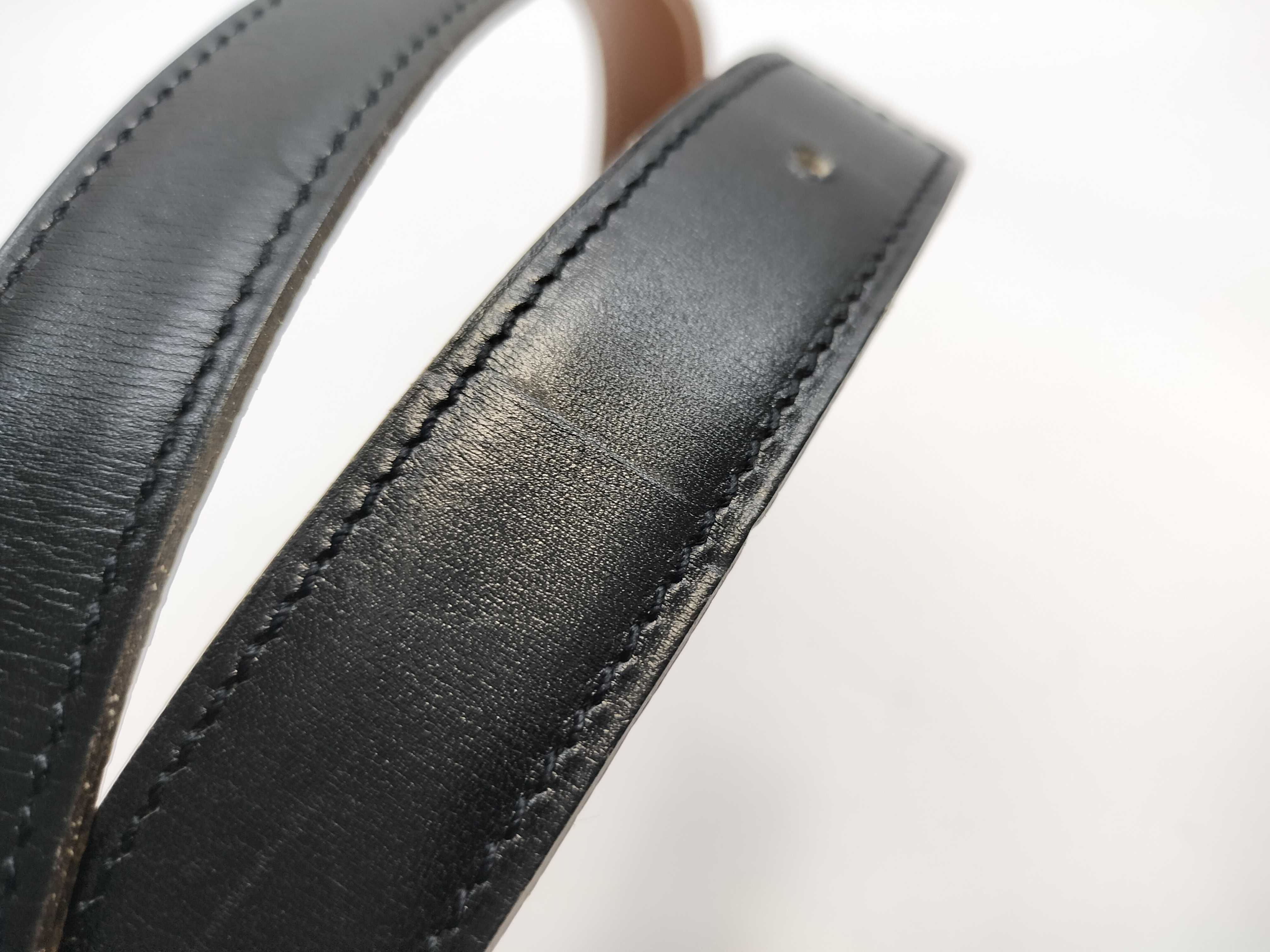 G stamp, no buckle, leather part only, belt — view 9