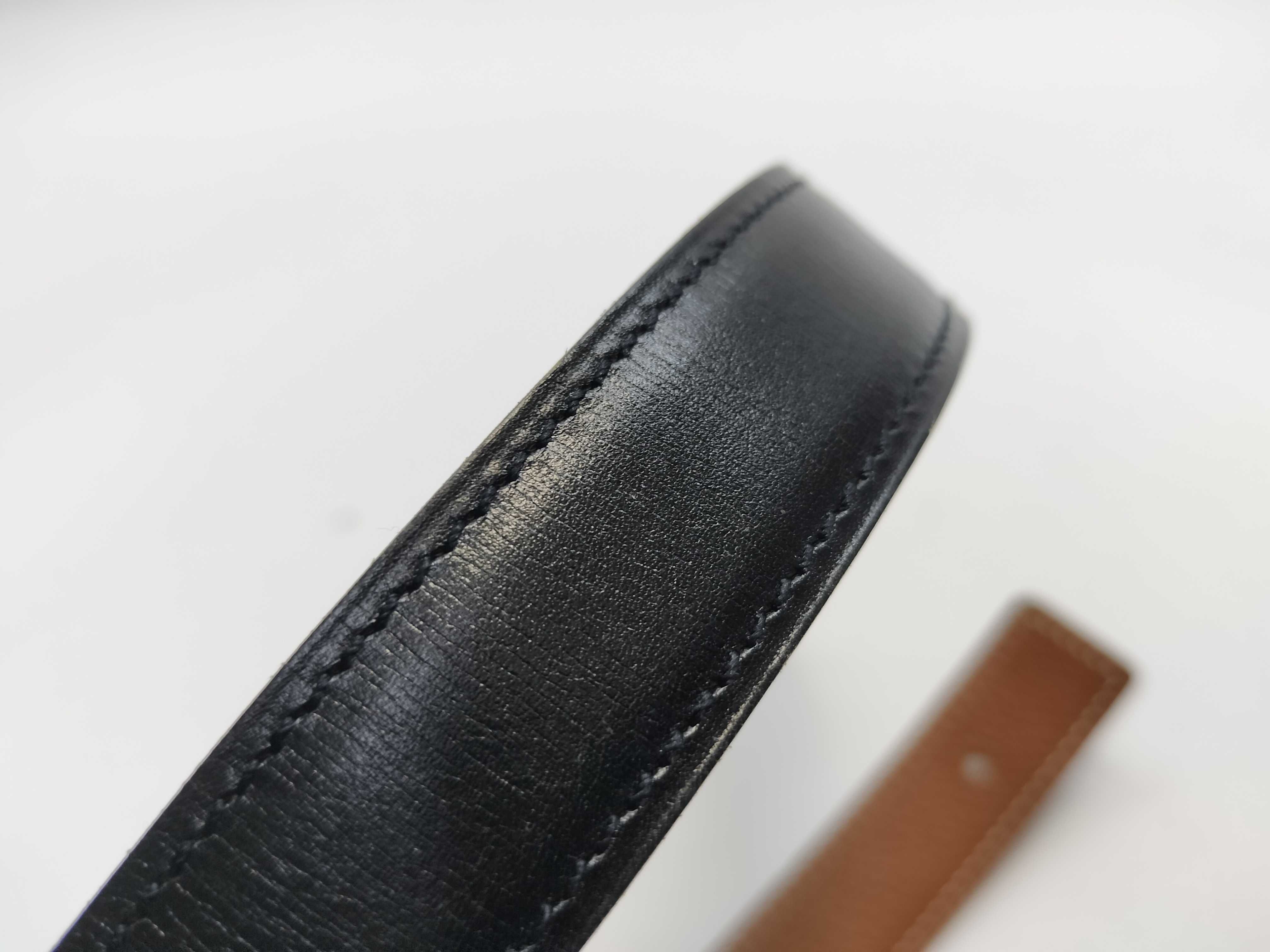 G stamp, no buckle, leather part only, belt — view 10