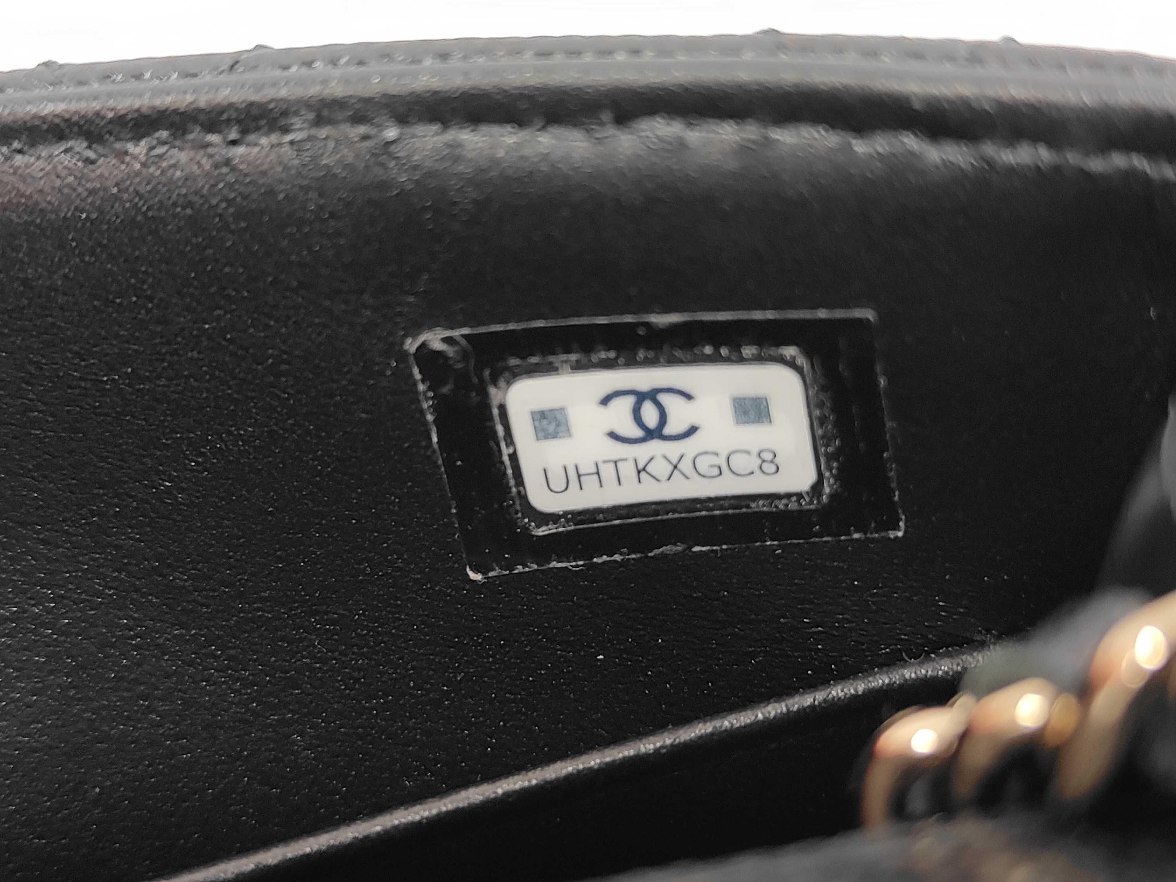 Coco Handle Caviar Skin Gold Hardware 2-way Handbag Shoulder Bag Random Serial Number AP4244 Black Handbag — view 13