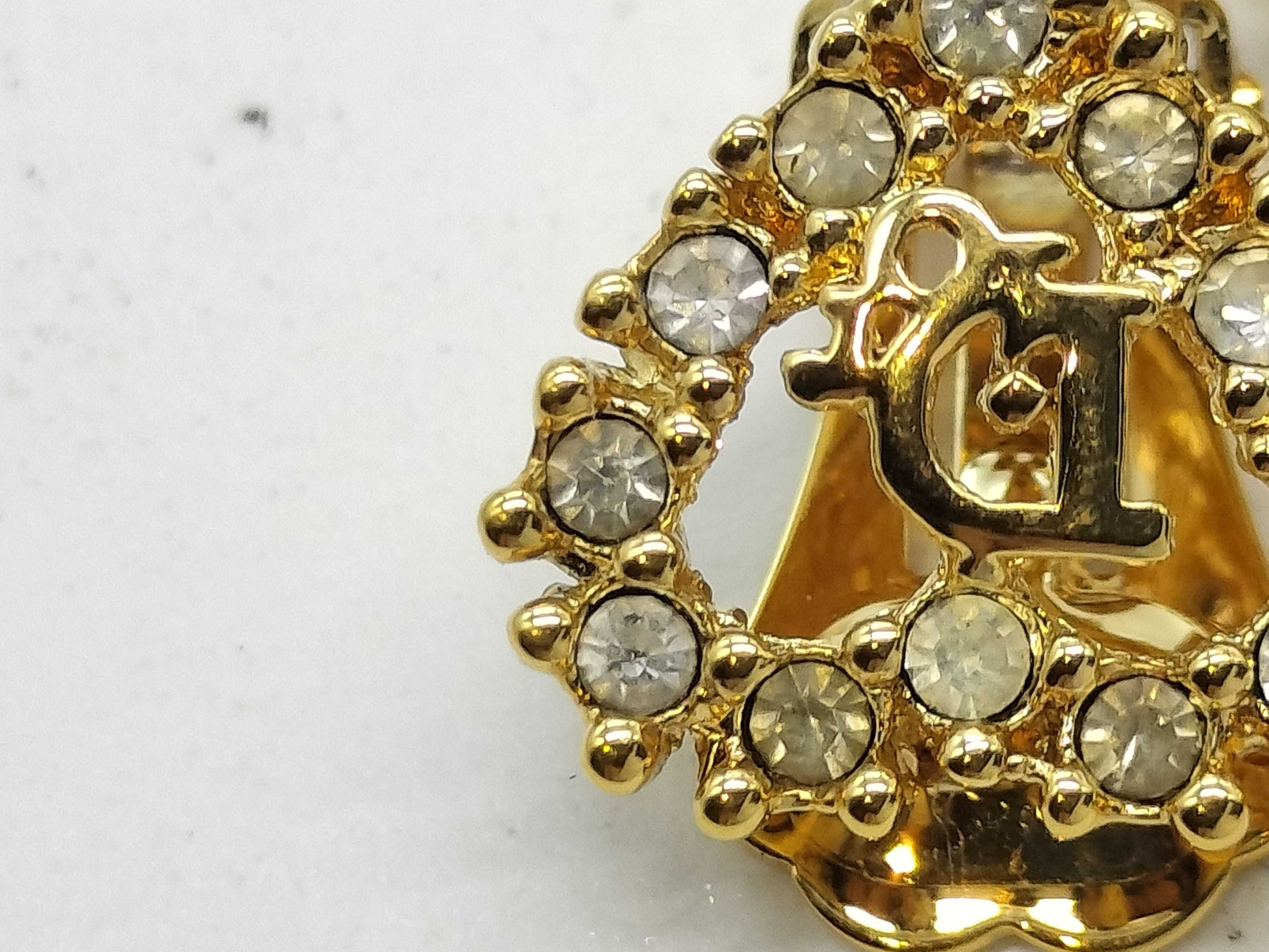 Rhinestone Heart Earrings — view 2