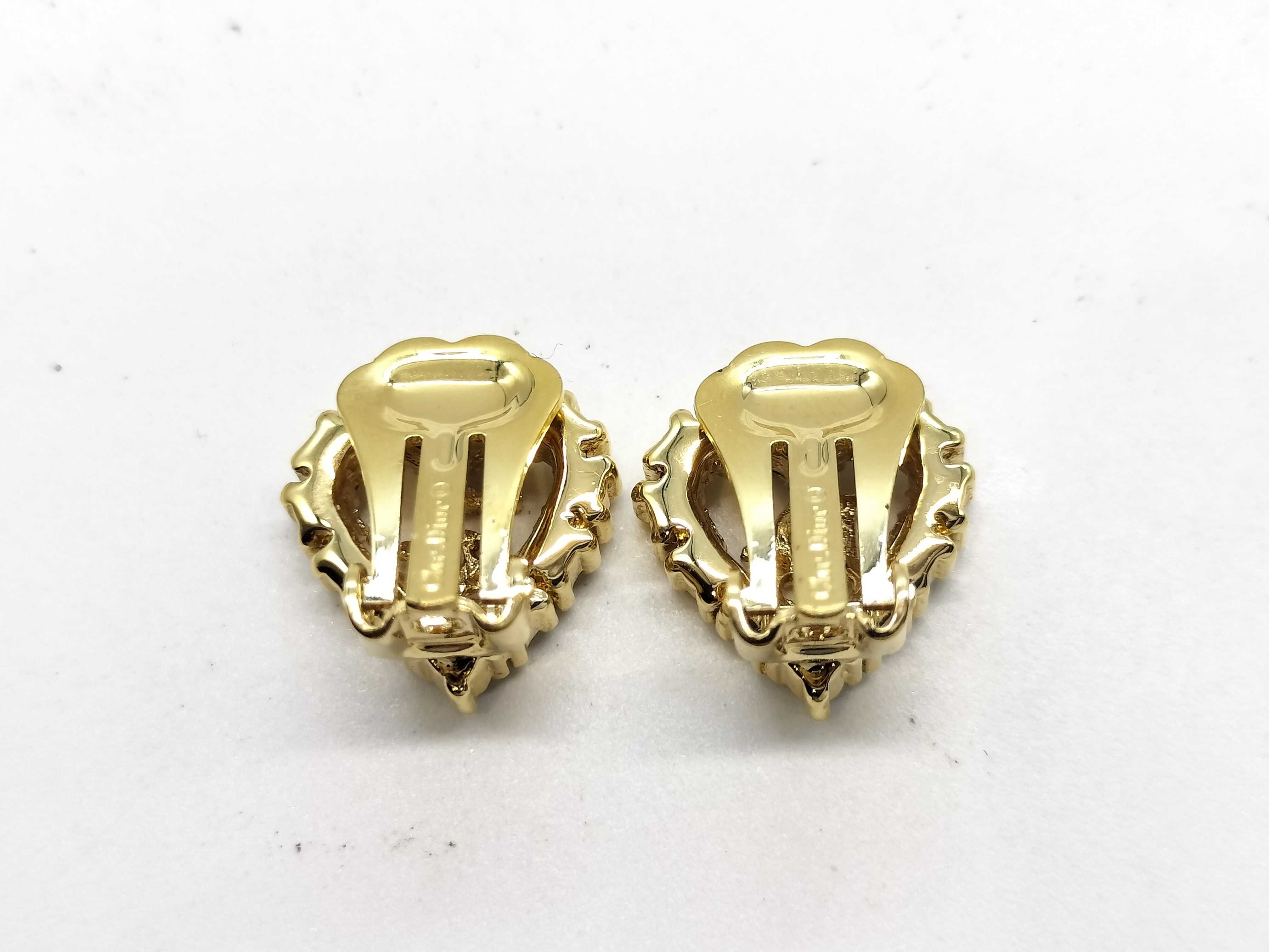 Rhinestone Heart Earrings — view 3