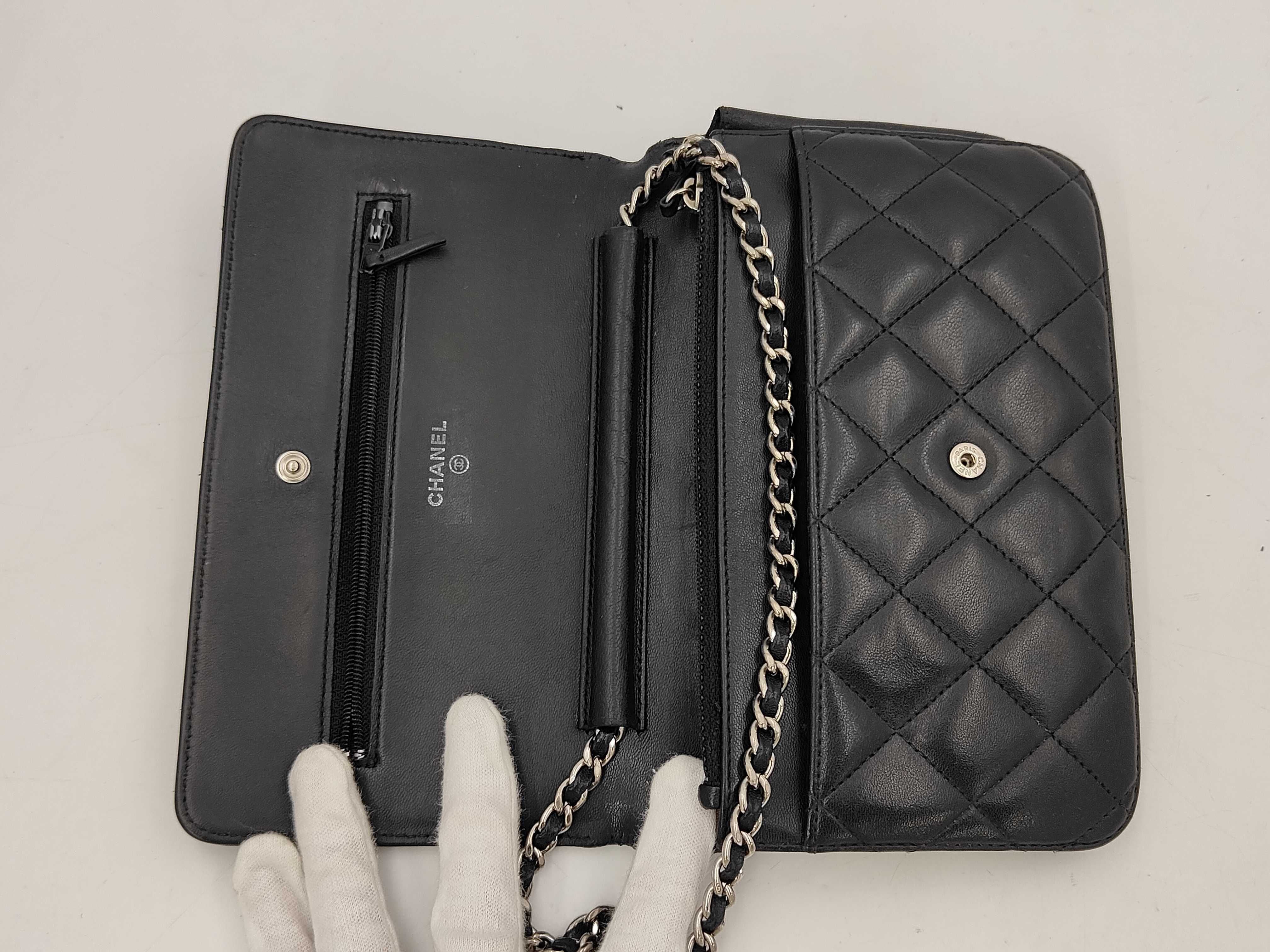 Lambskin Wallet Chain Shoulder Bag — view 11