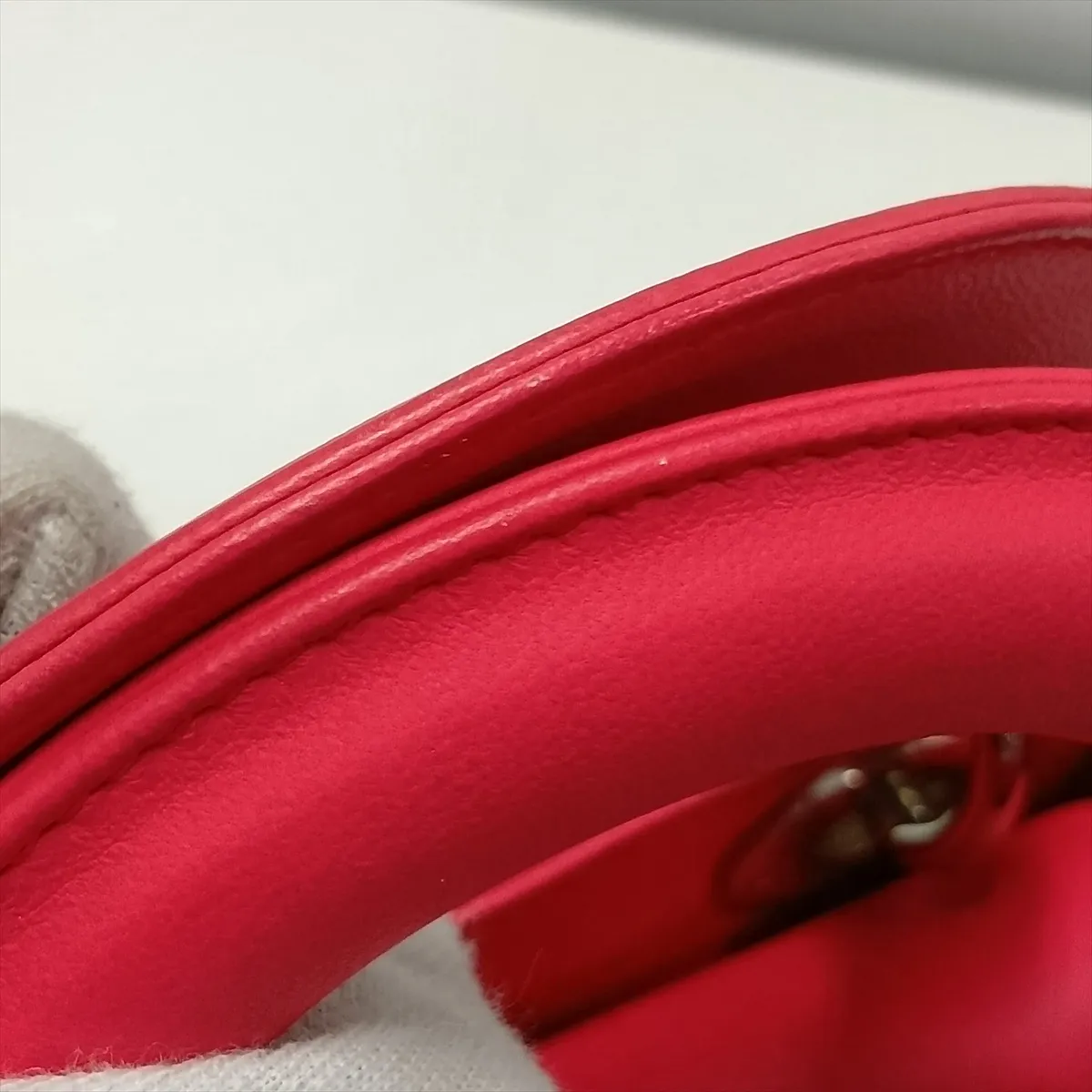 Cannage Lady Dior Mini Leather 2-Way Handbag Pink — view 14