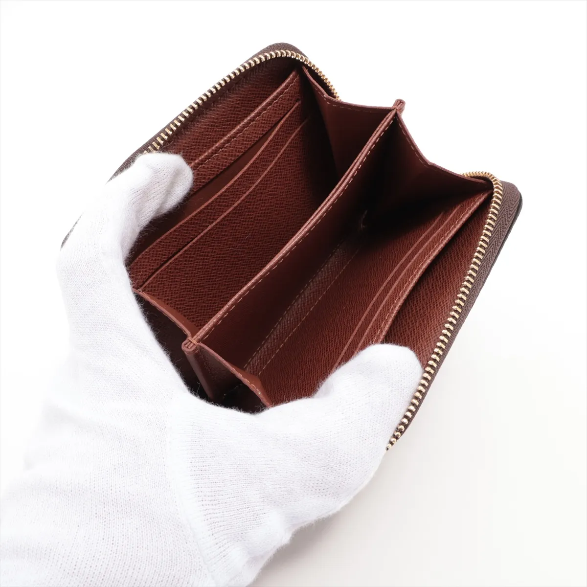 Monogram Zippy Coin Purse M60067 Brown Coin Purse RFID detected — view 3