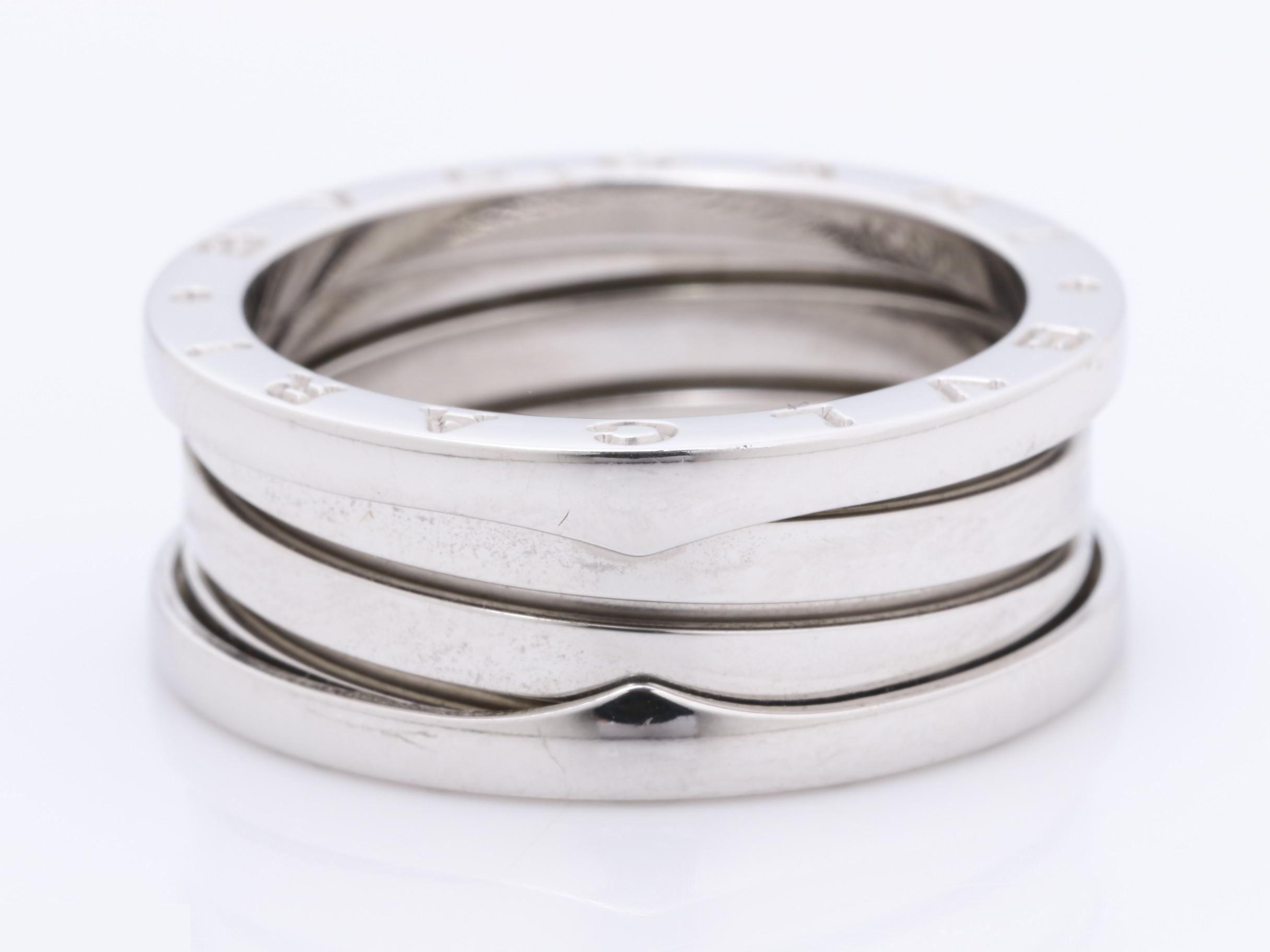 B.zero1 (precious metal) ring, 750WG, 11.4g, size 60