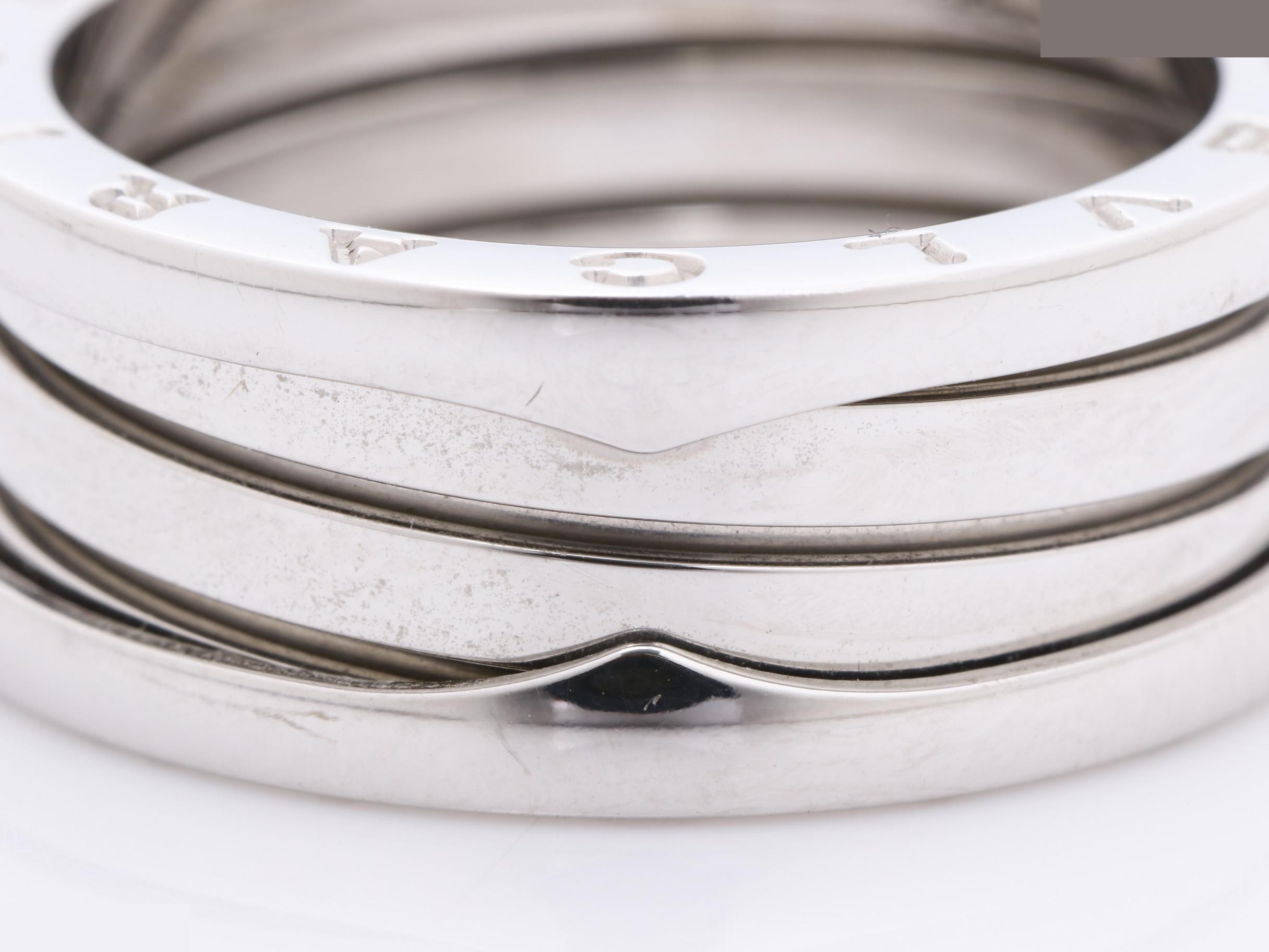 B.zero1 (precious metal) ring, 750WG, 11.4g, size 60 — view 2