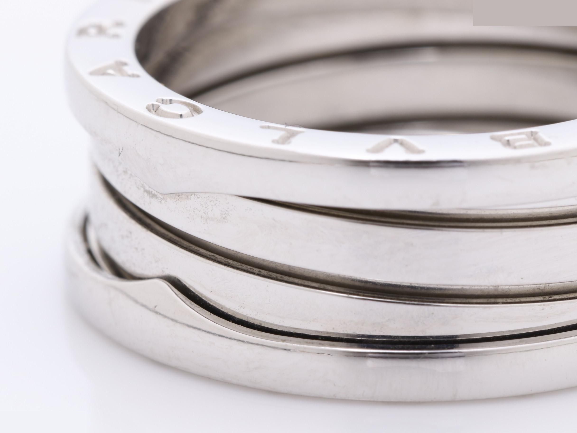B.zero1 (precious metal) ring, 750WG, 11.4g, size 60 — view 3