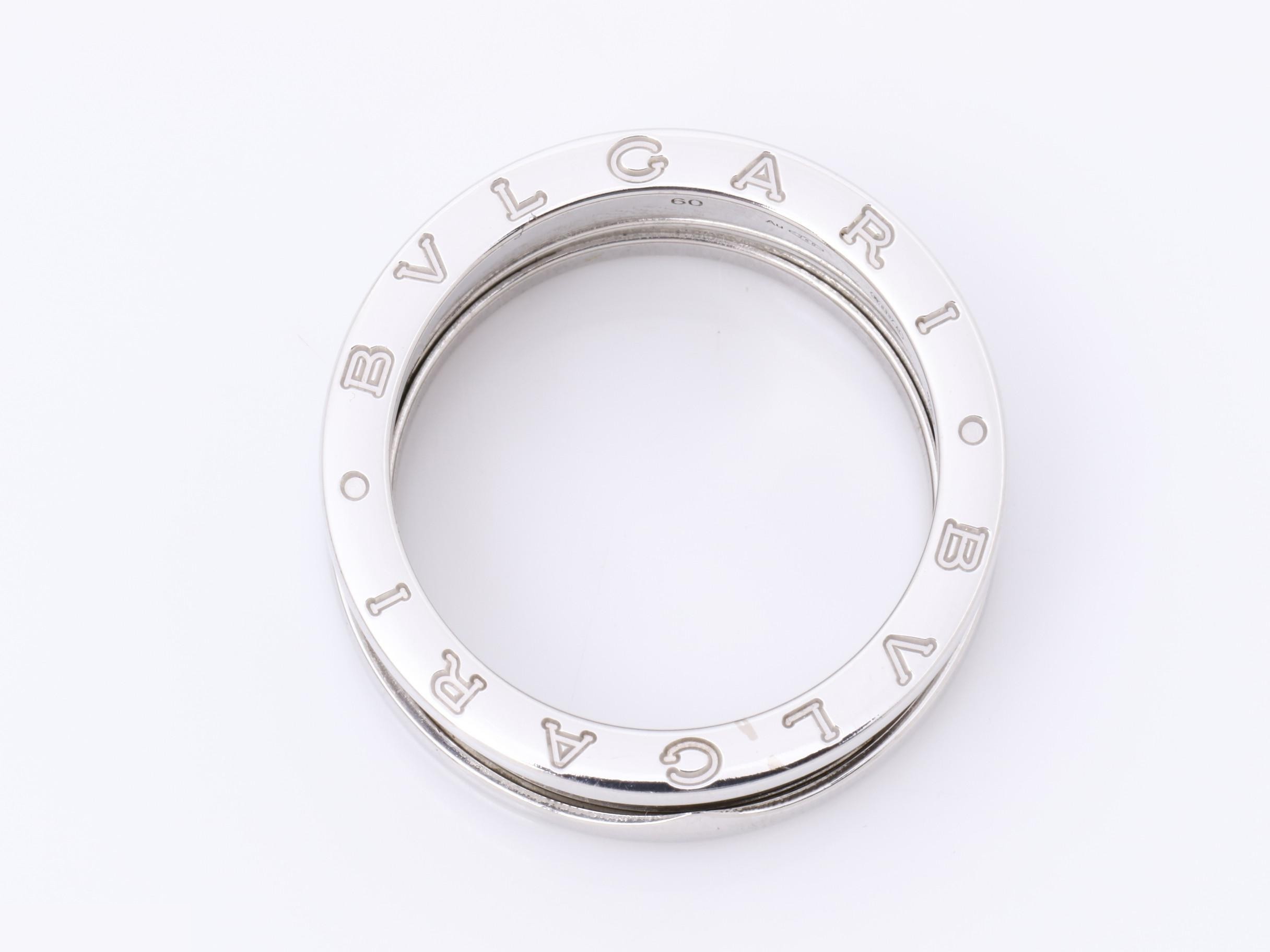 B.zero1 (precious metal) ring, 750WG, 11.4g, size 60 — view 5