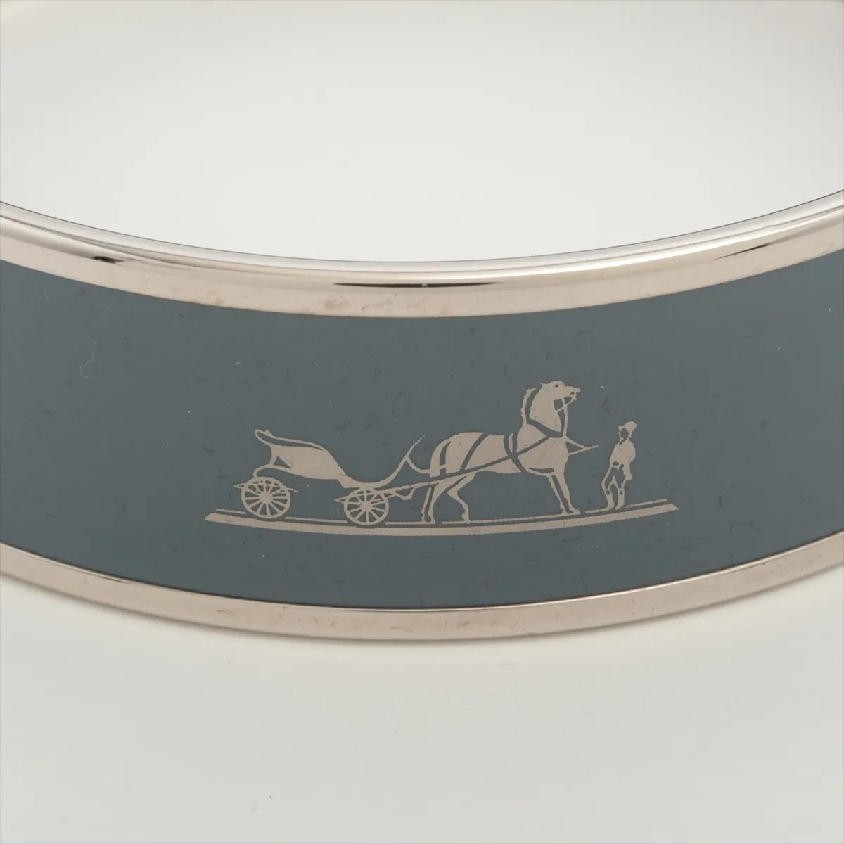Enamel GM Bangle GP Silver x Blue — view 3