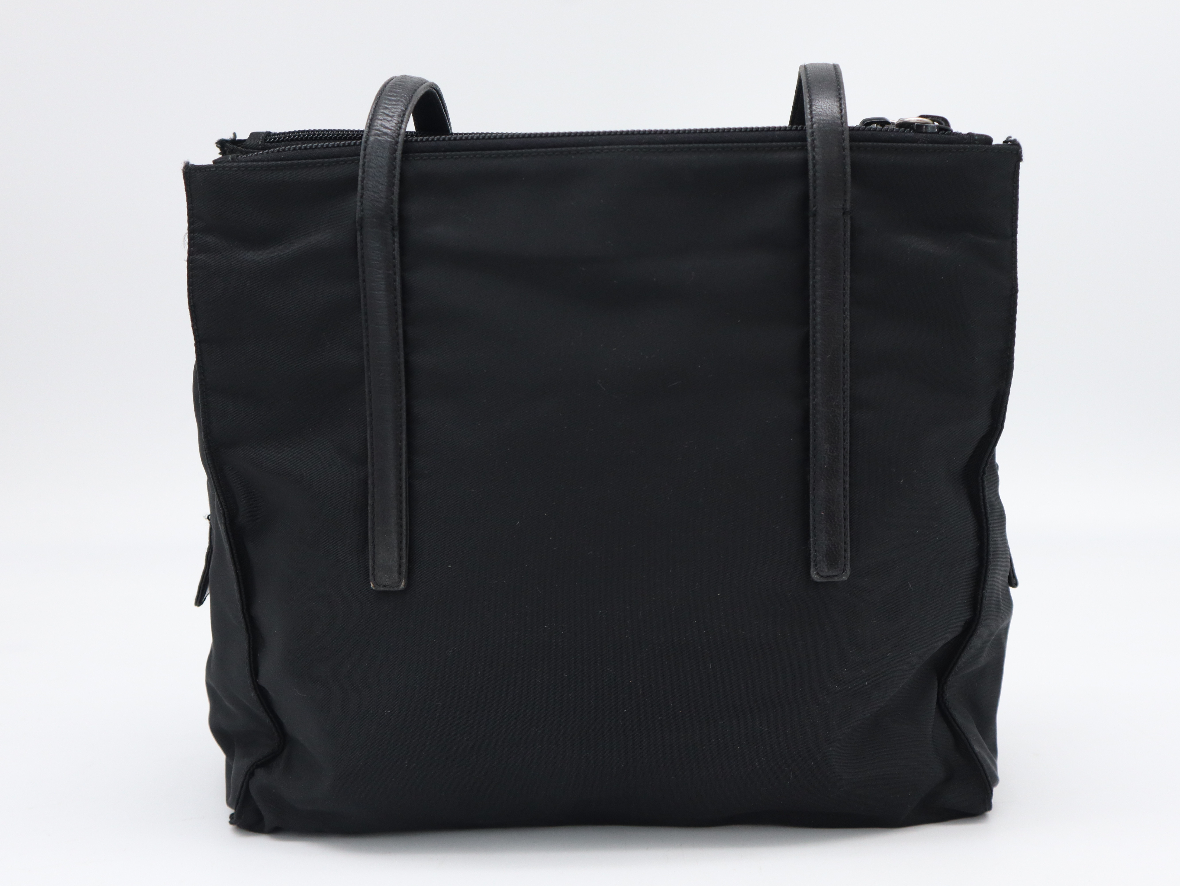 Nylon Tote Bag, Black, with Dust Bag — view 2