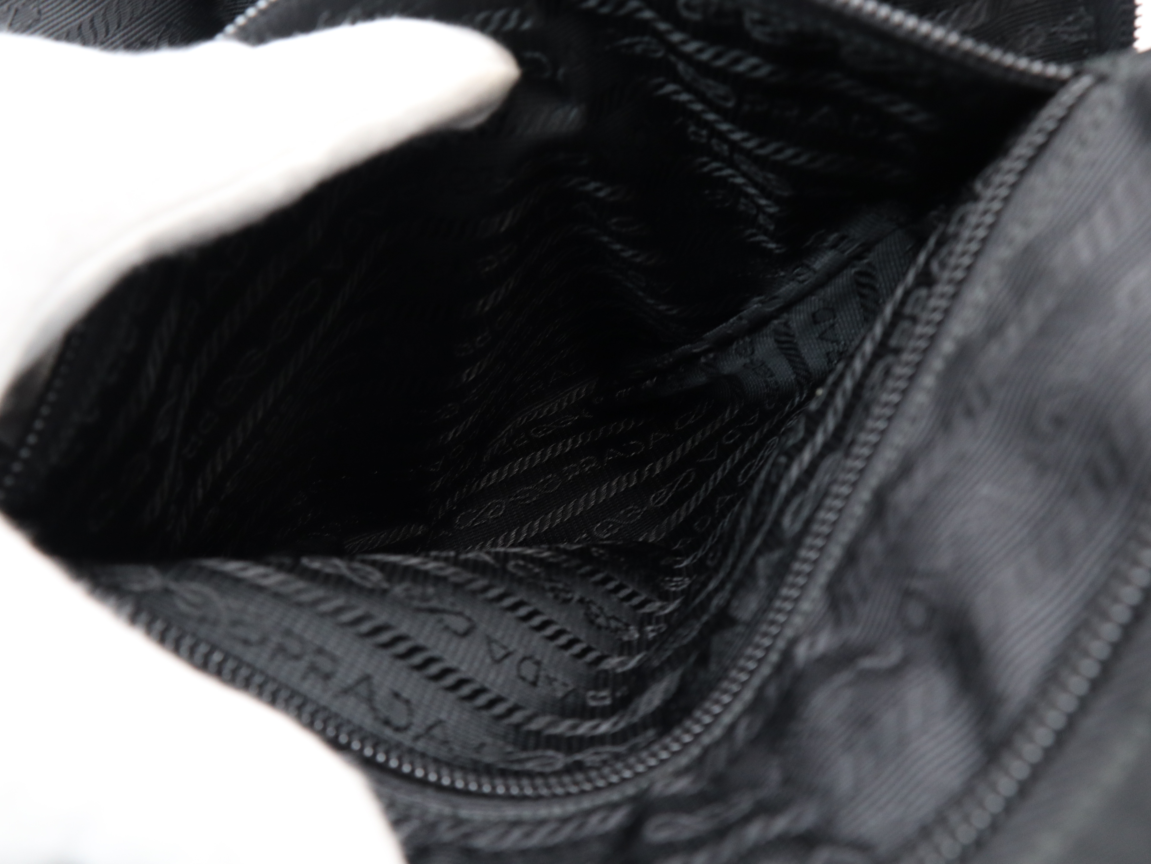 Nylon Tote Bag, Black, with Dust Bag — view 11