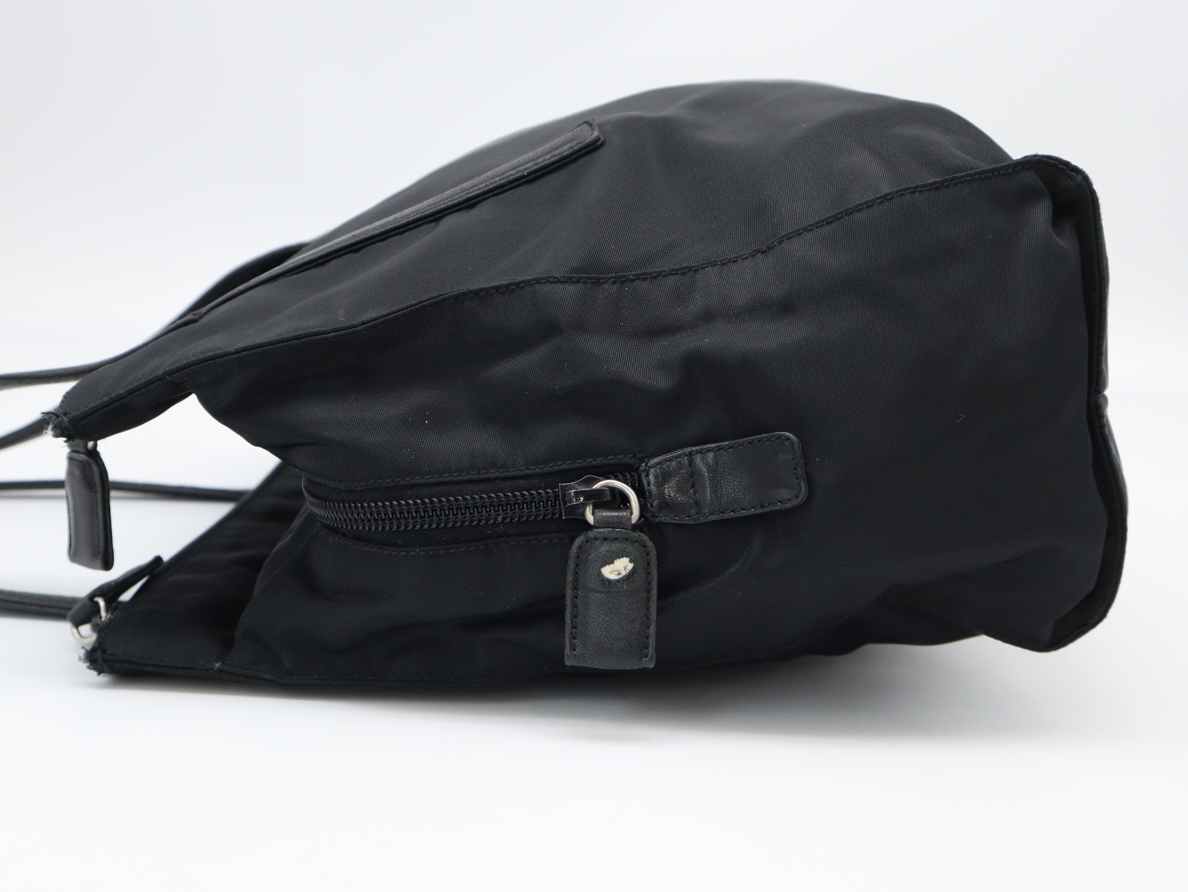 Nylon Tote Bag, Black, with Dust Bag — view 3