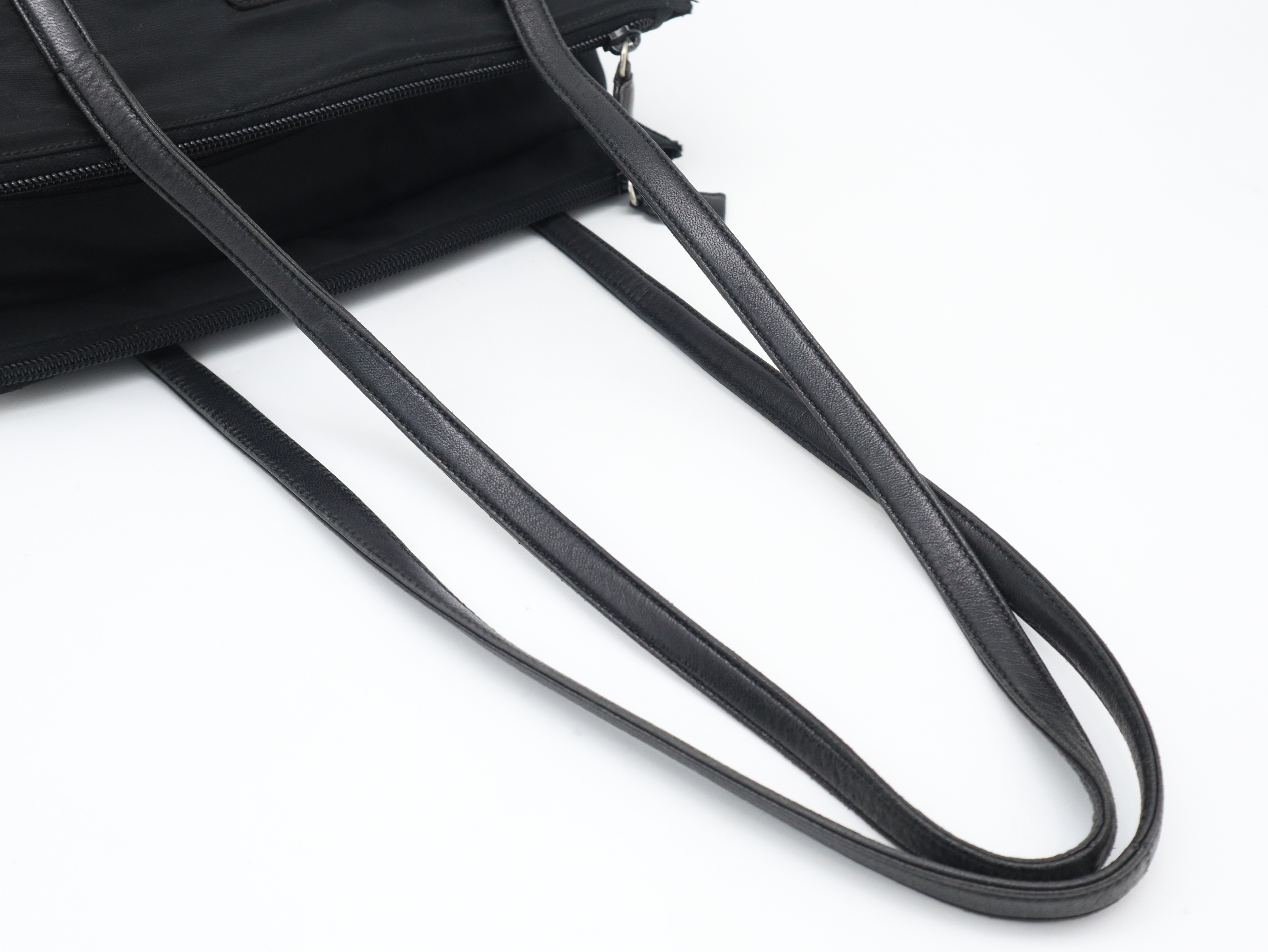 Nylon Tote Bag, Black, with Dust Bag — view 6