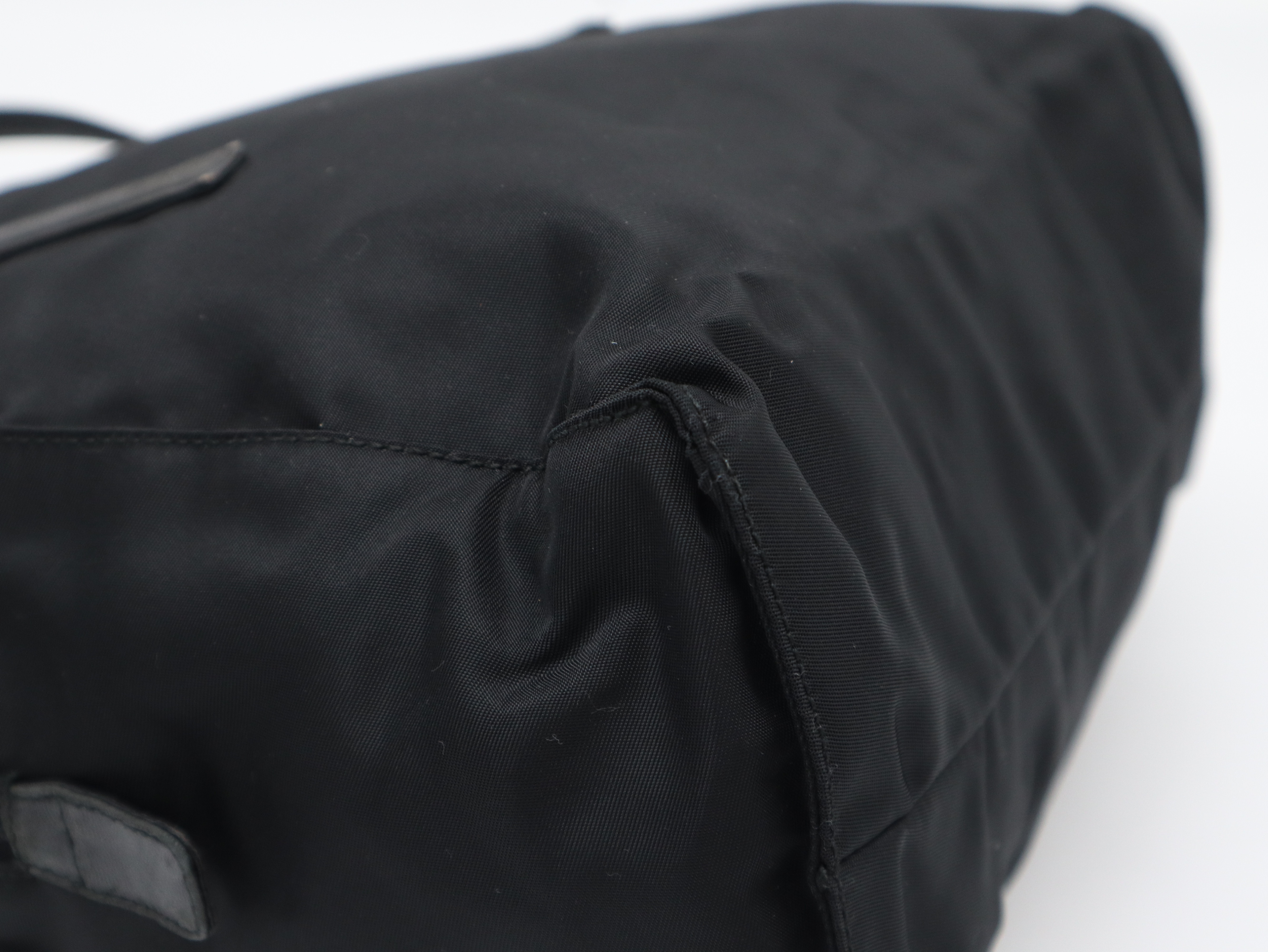 Nylon Tote Bag, Black, with Dust Bag — view 9