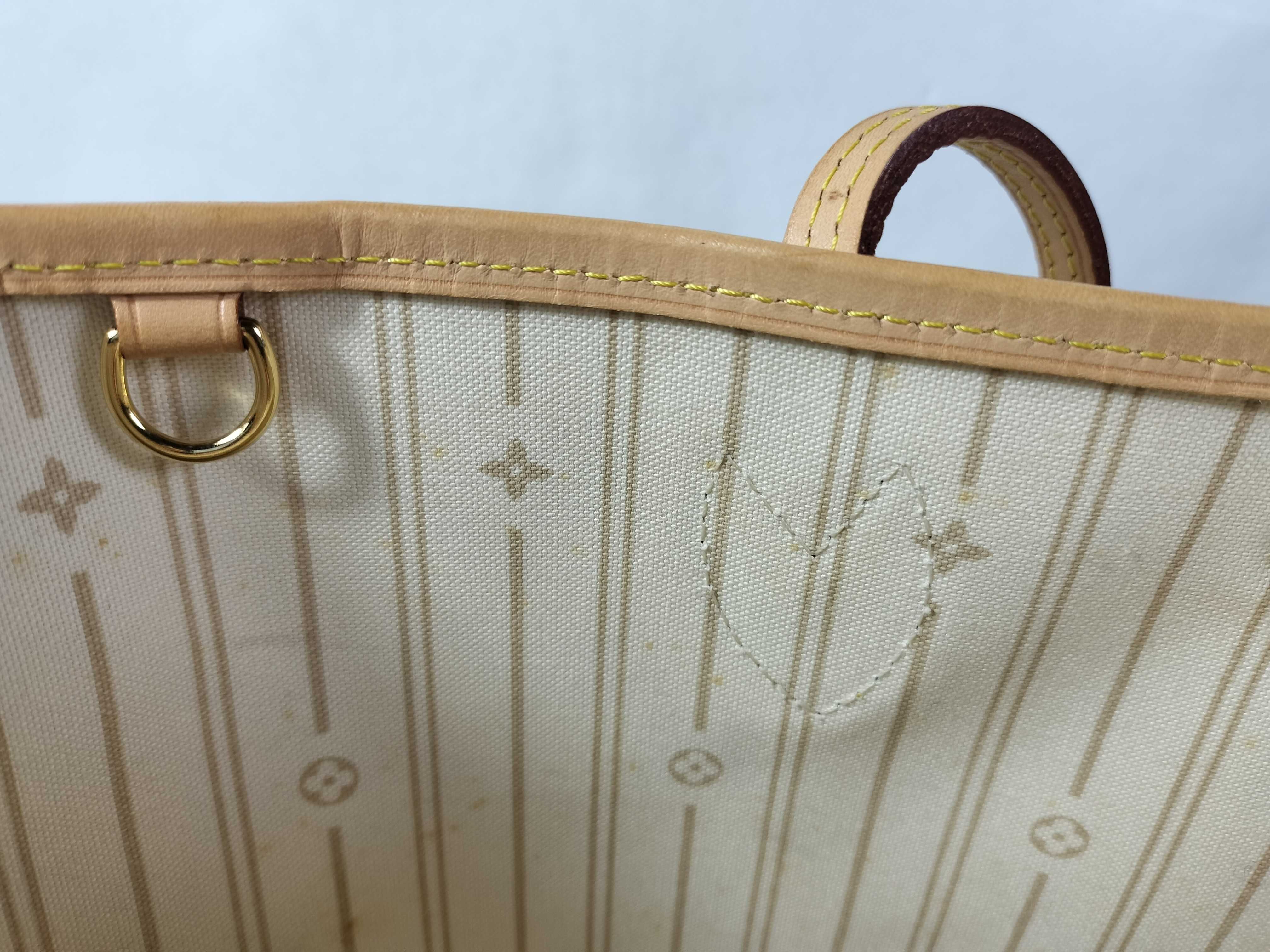 Damier Azur Neverfull PM Tote Bag — view 9