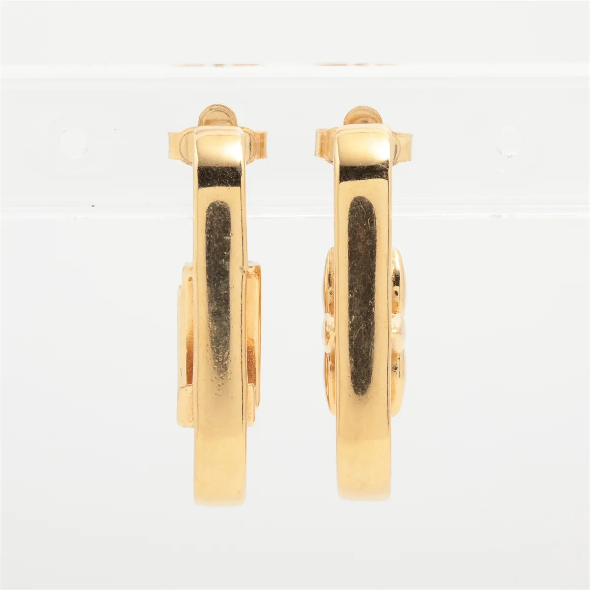 M01140 Hoop My LV Chain BY5203 Earrings (Pair) GP Gold. Shows signs of wear: — view 2