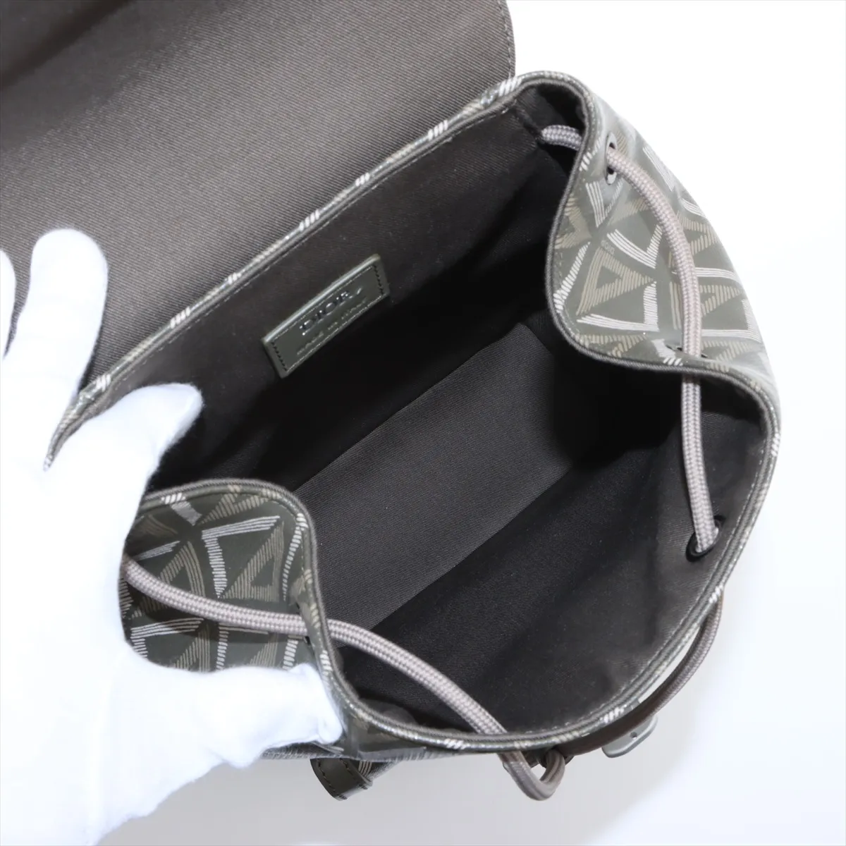 Hit the Road PVC x Leather Shoulder Bag Khaki Outlet — view 6