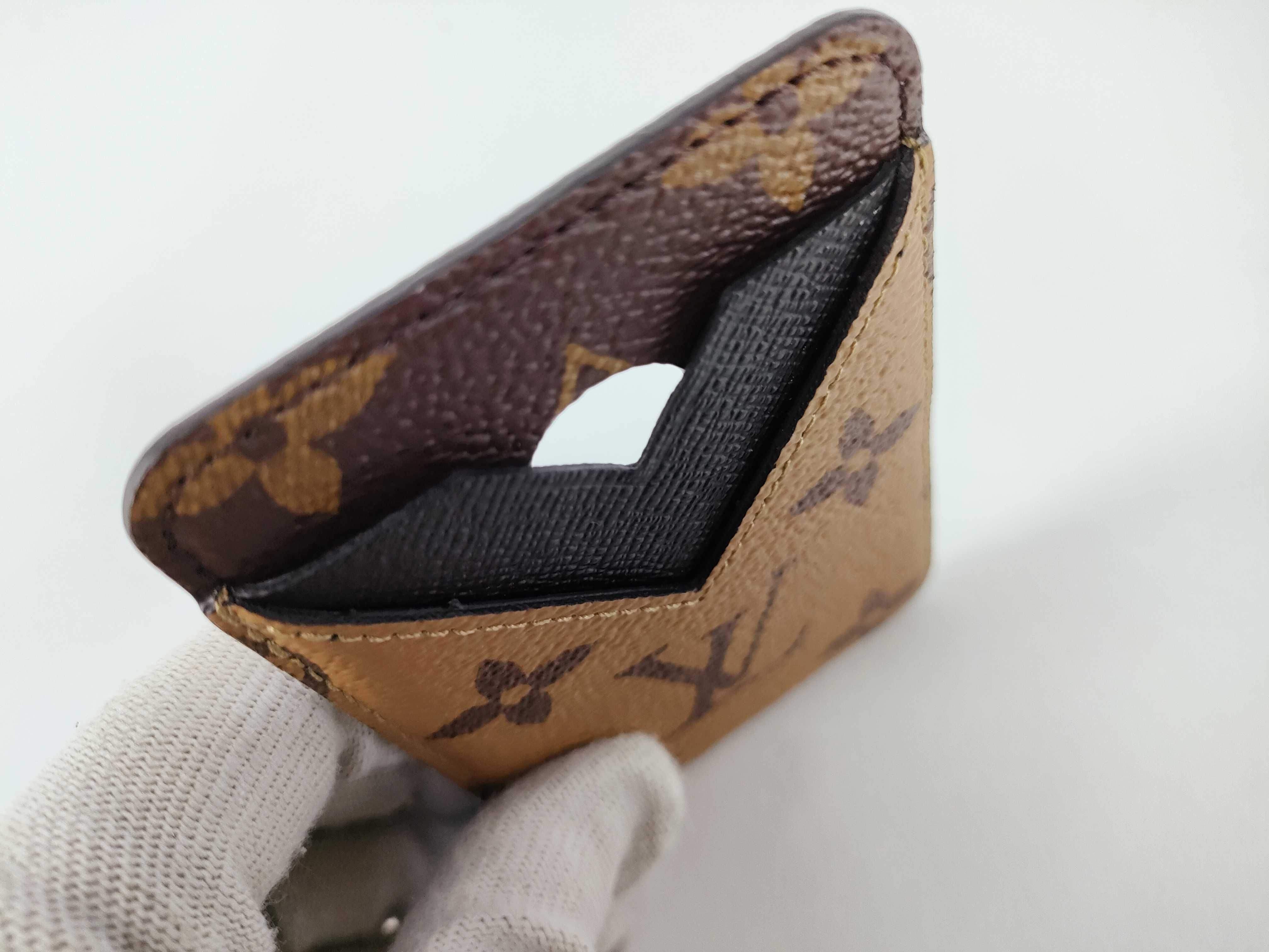 Monogram LV Monogram Porte Cartes Magnetic Card Case — view 8