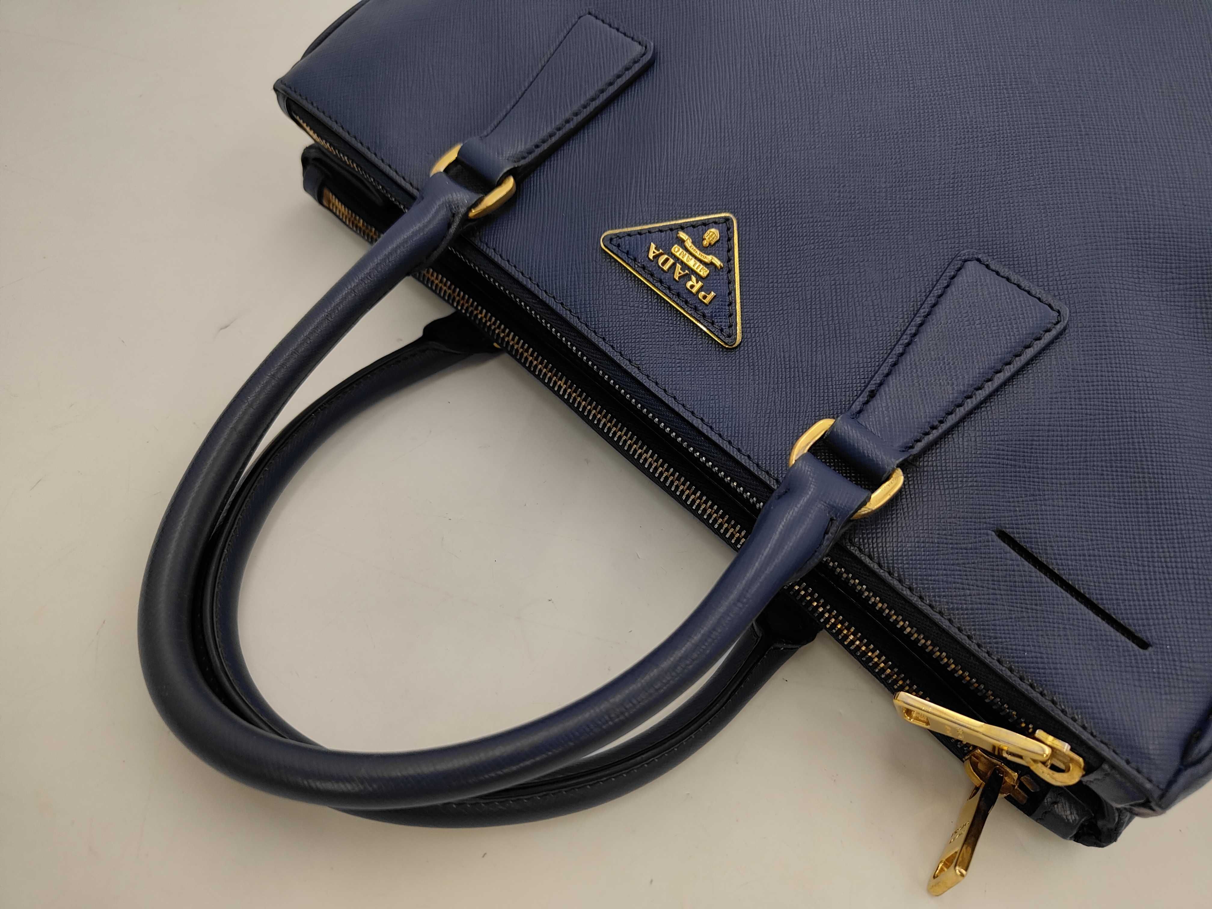 Galleria Saffiano Lux Double-Zip Tote Bag — view 3