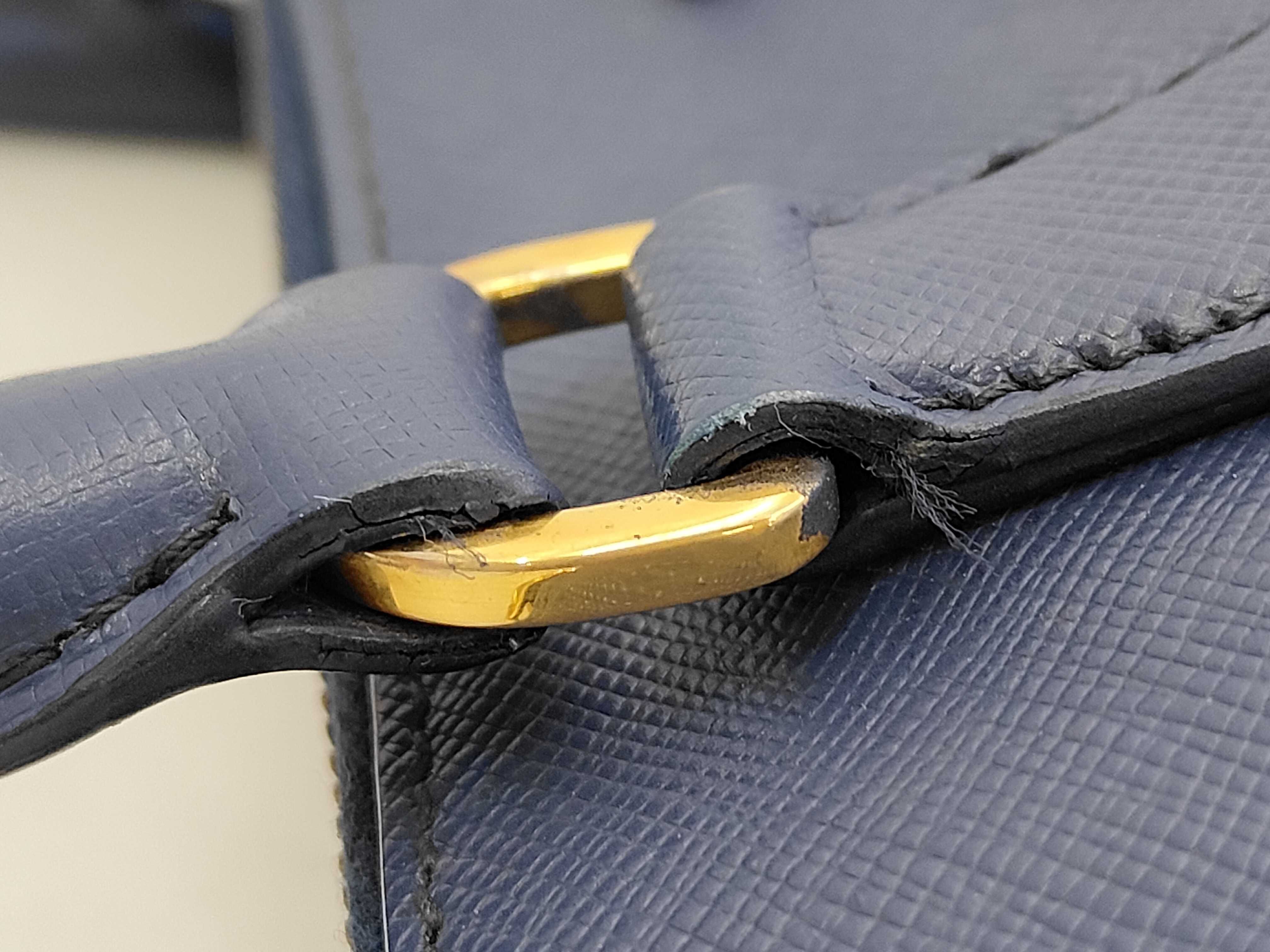 Galleria Saffiano Lux Double-Zip Tote Bag — view 4