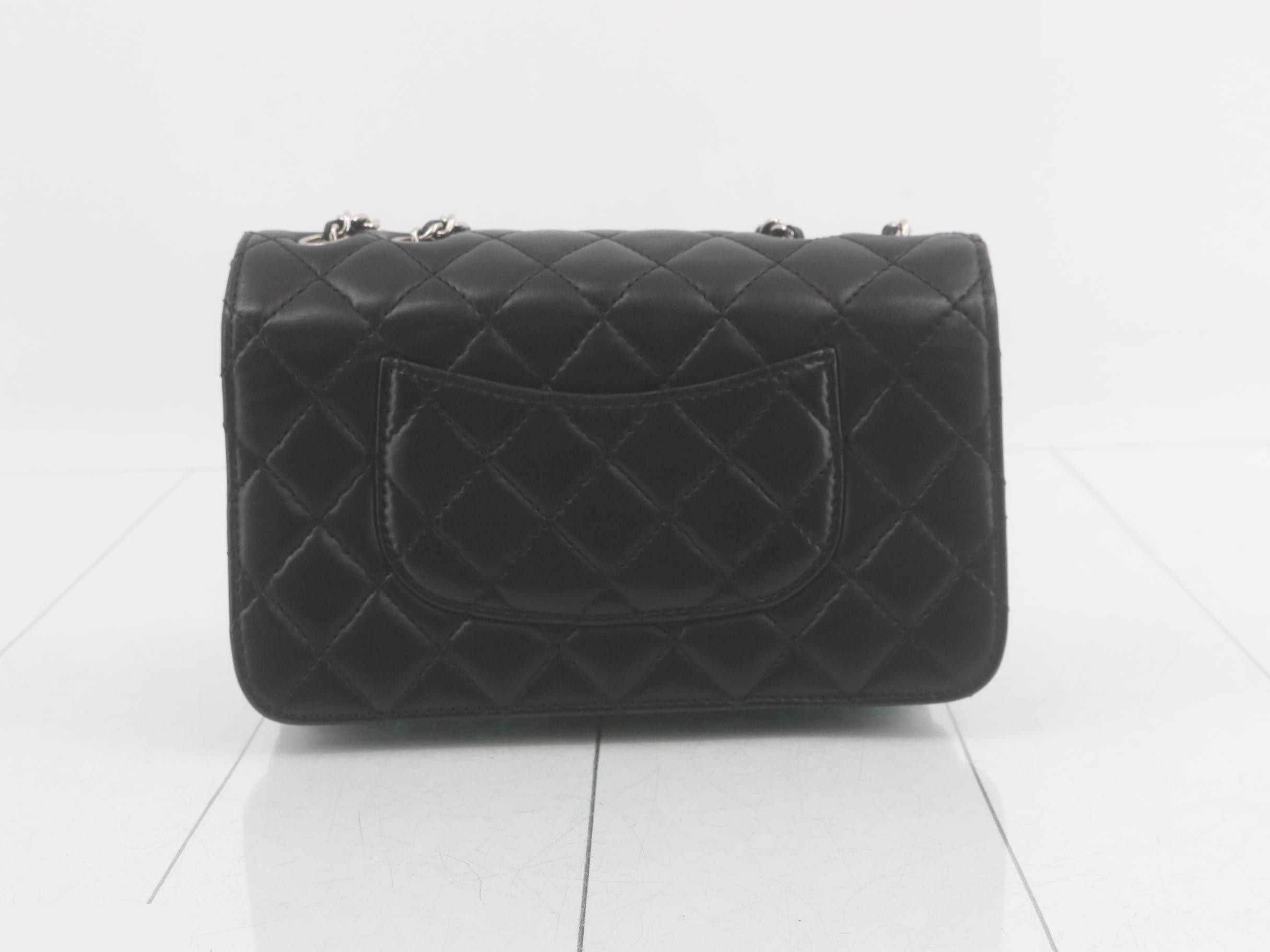 Matelassé Leather Double Chain Shoulder Bag — view 2