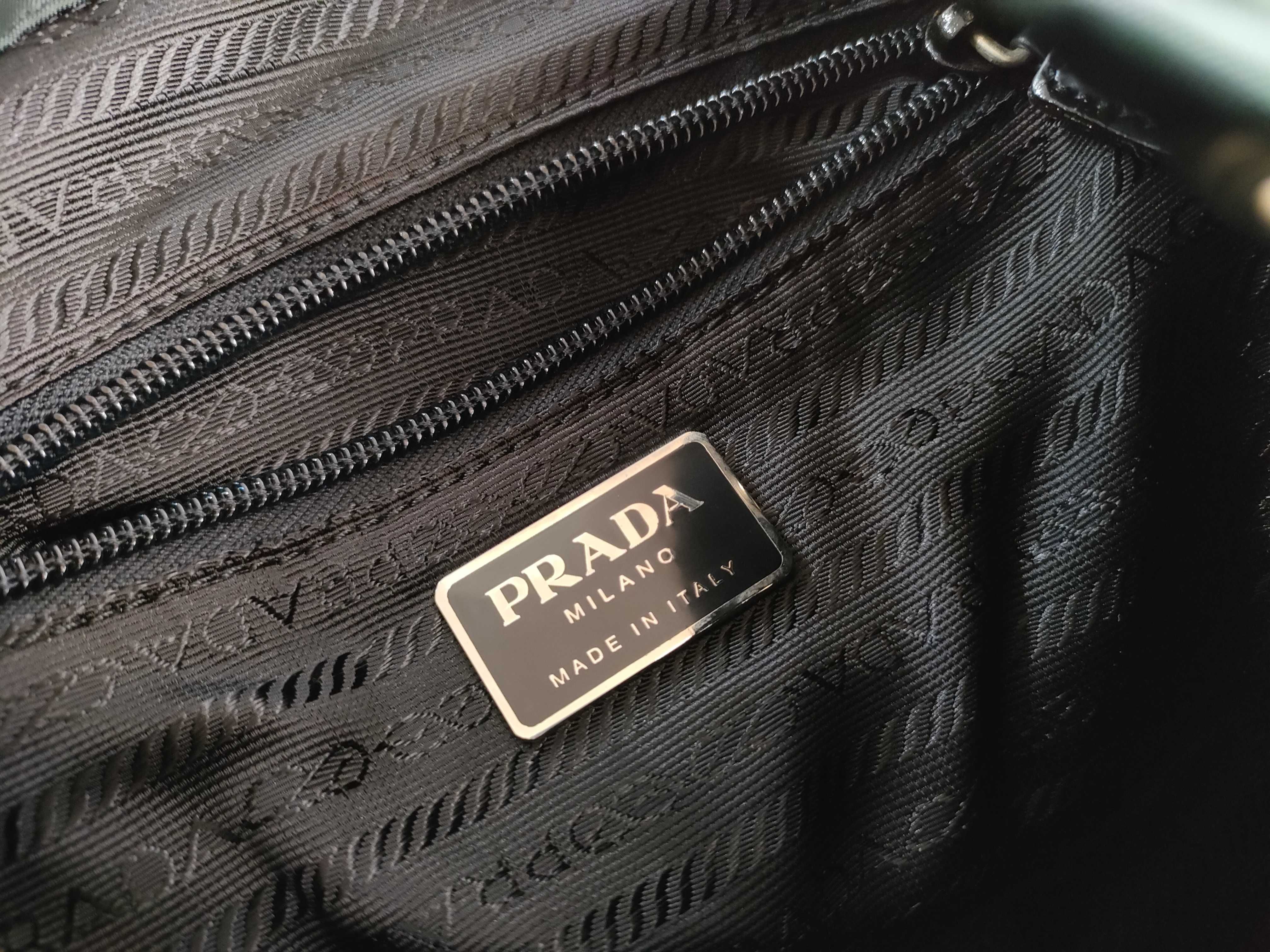 nylon backpack with Prada triangular logo — view 11