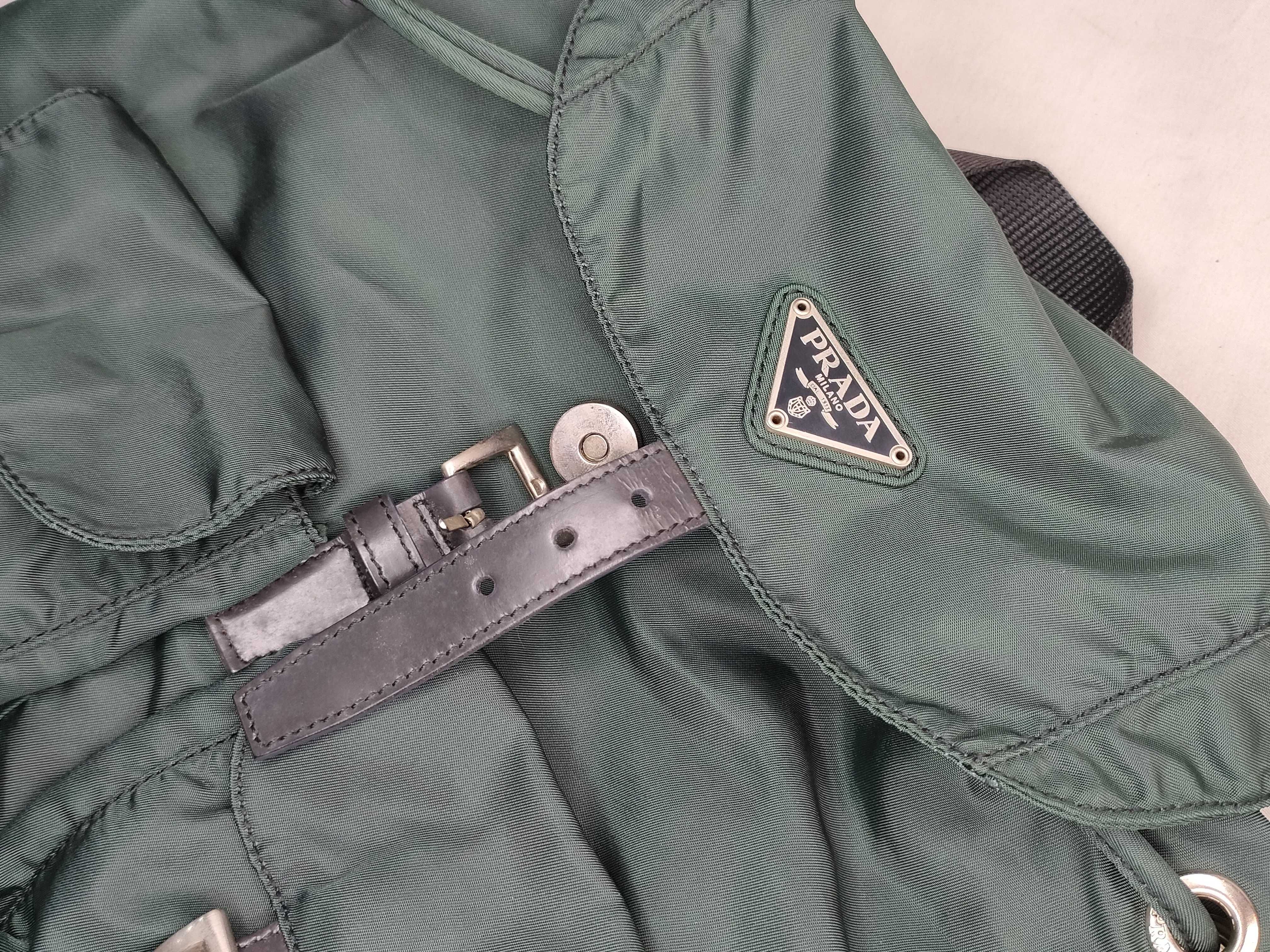 nylon backpack with Prada triangular logo — view 14