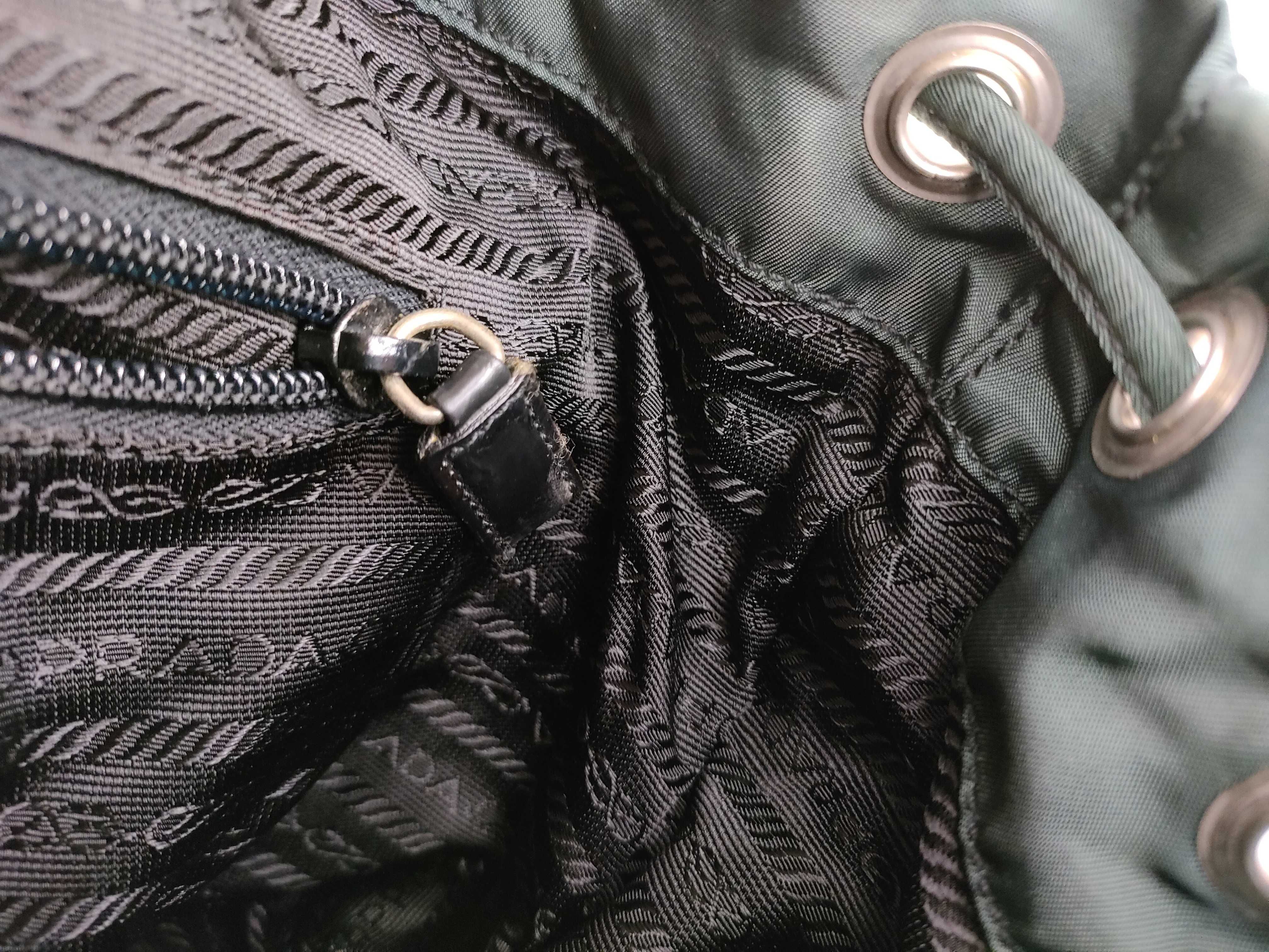 nylon backpack with Prada triangular logo — view 9