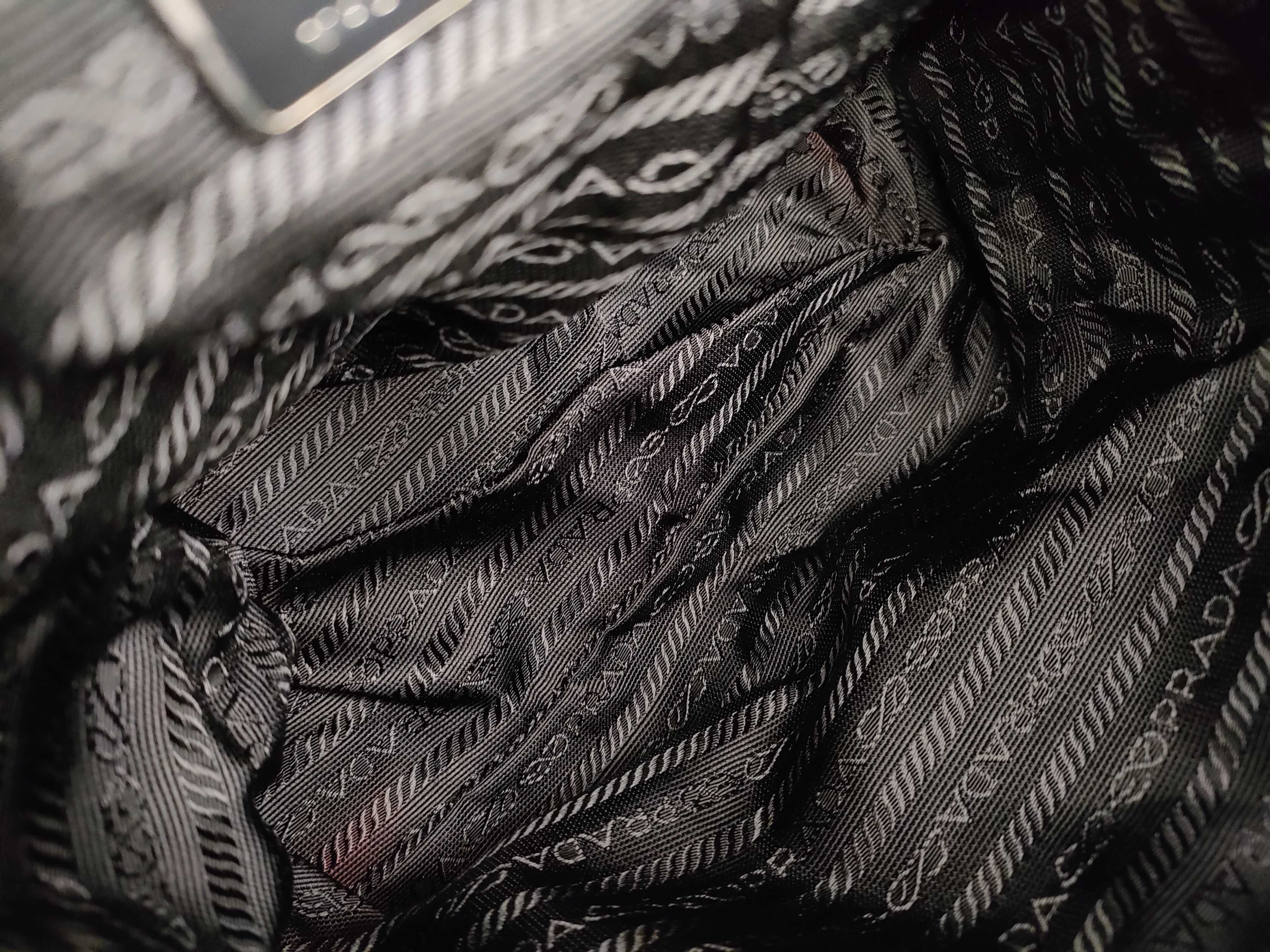 nylon backpack with Prada triangular logo — view 10