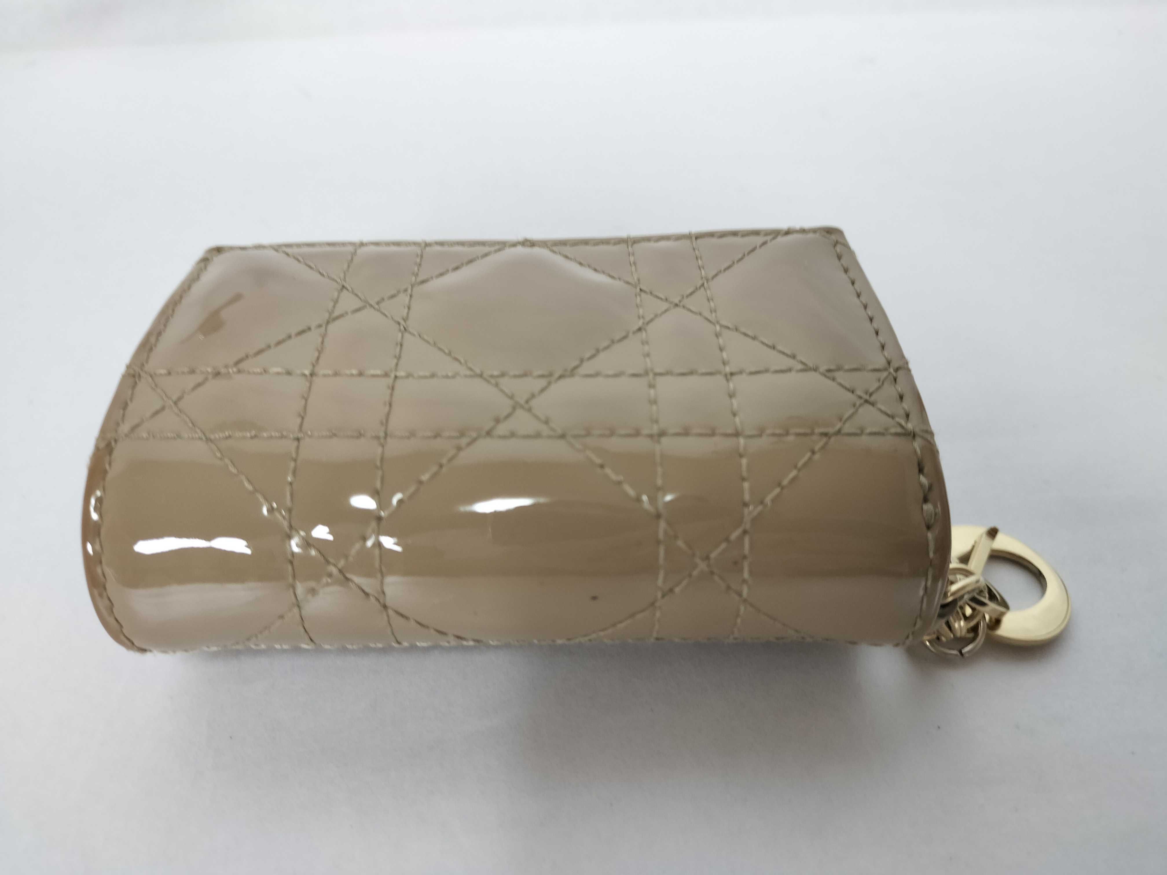 Lady Dior Lotus Wallet, Beige, with Box and Dust Bag. — view 5
