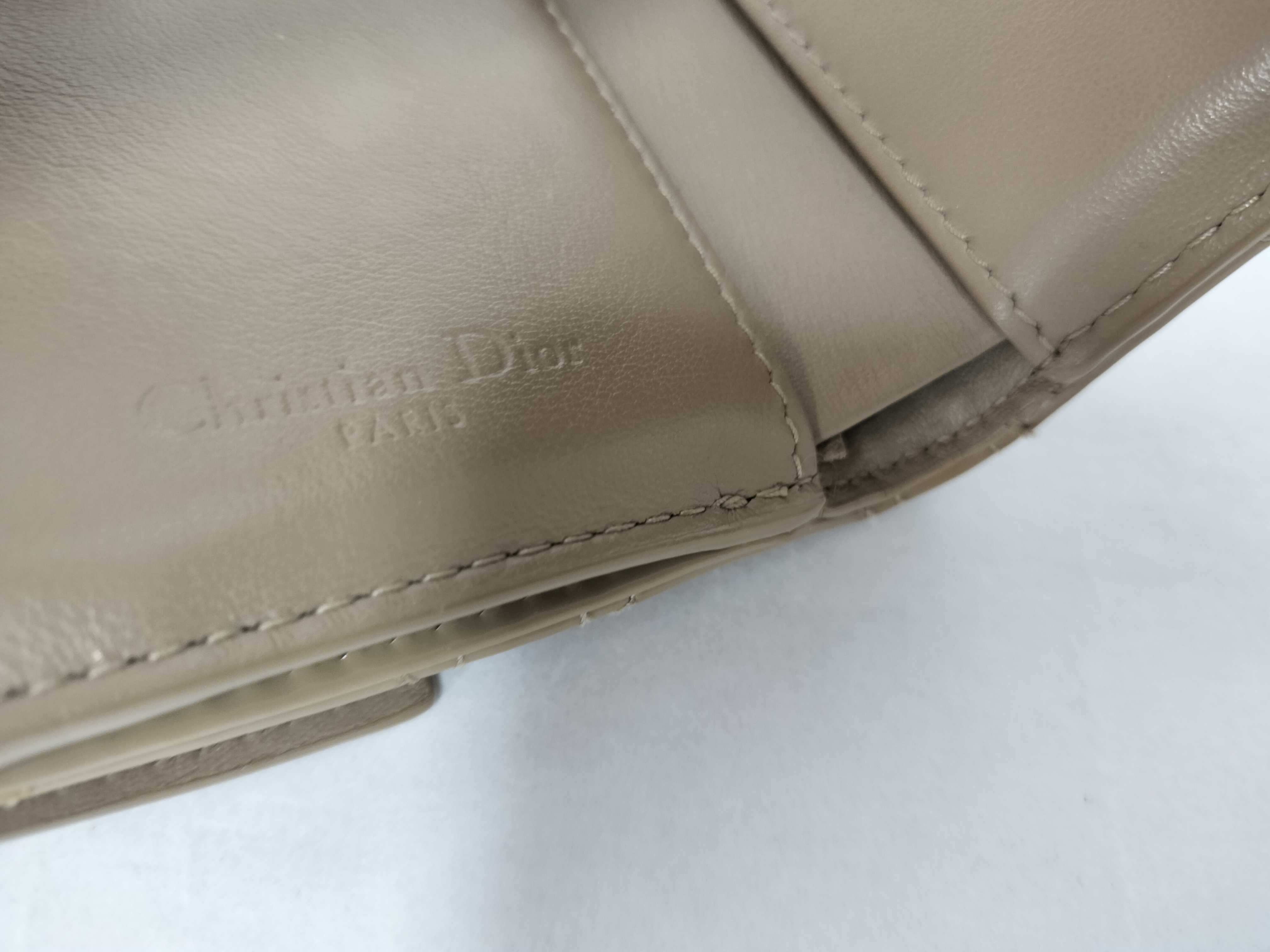 Lady Dior Lotus Wallet, Beige, with Box and Dust Bag. — view 10