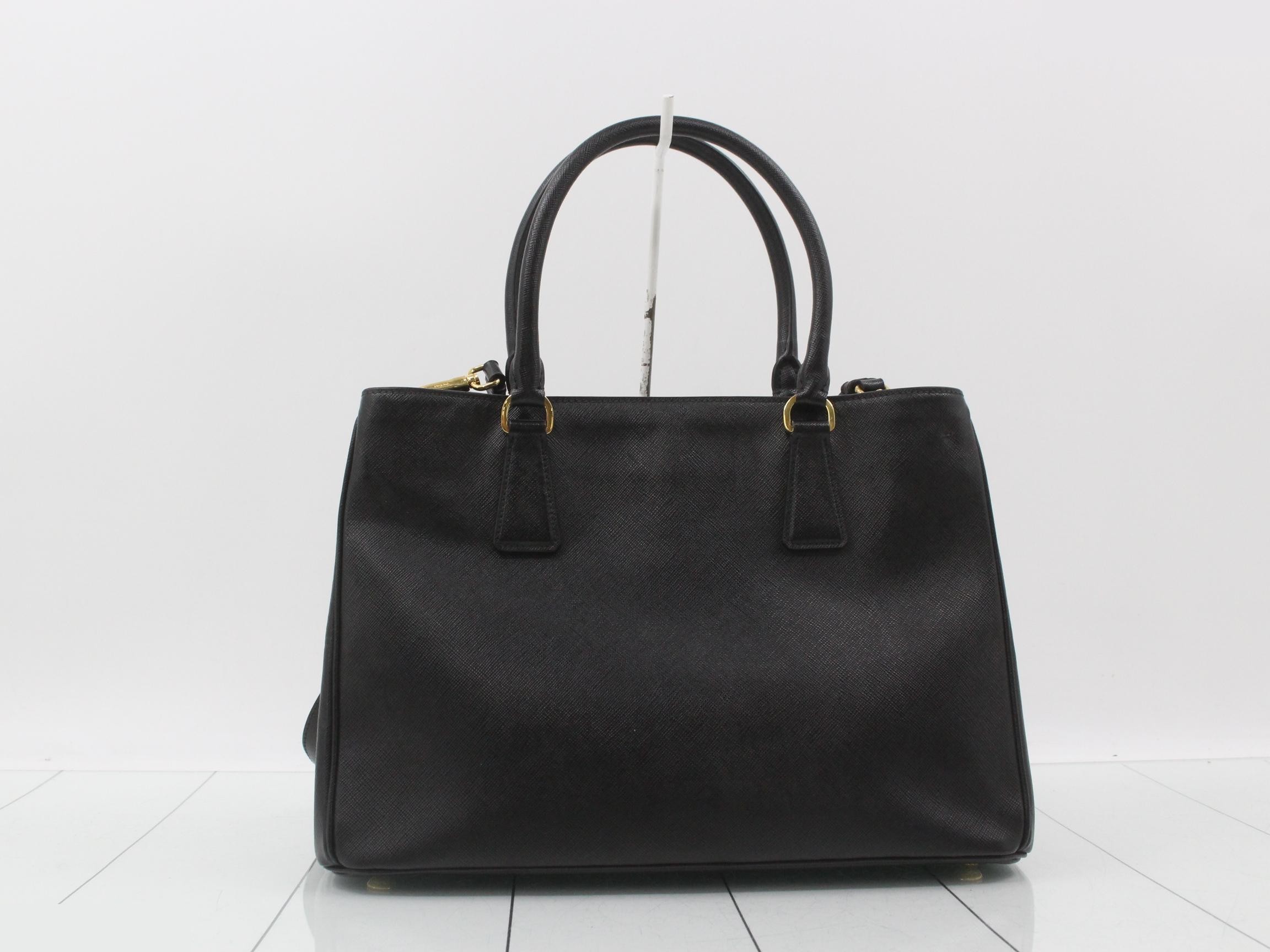 Saffiano Triangle Plate 2-Way Shoulder/Handbag — view 2
