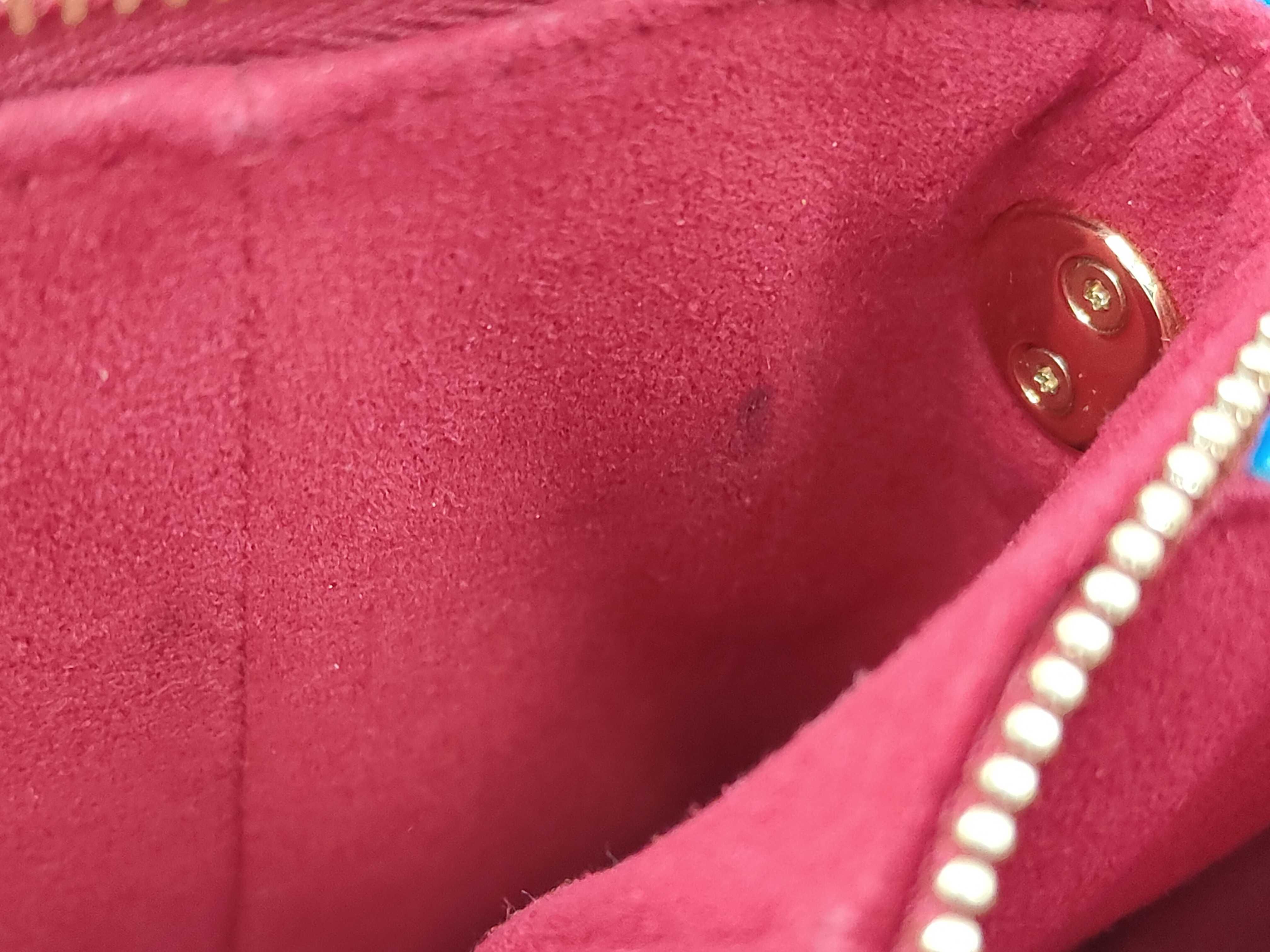 2283 Coussin PM Shoulder Bag, Blue/Red, M58626 — view 11