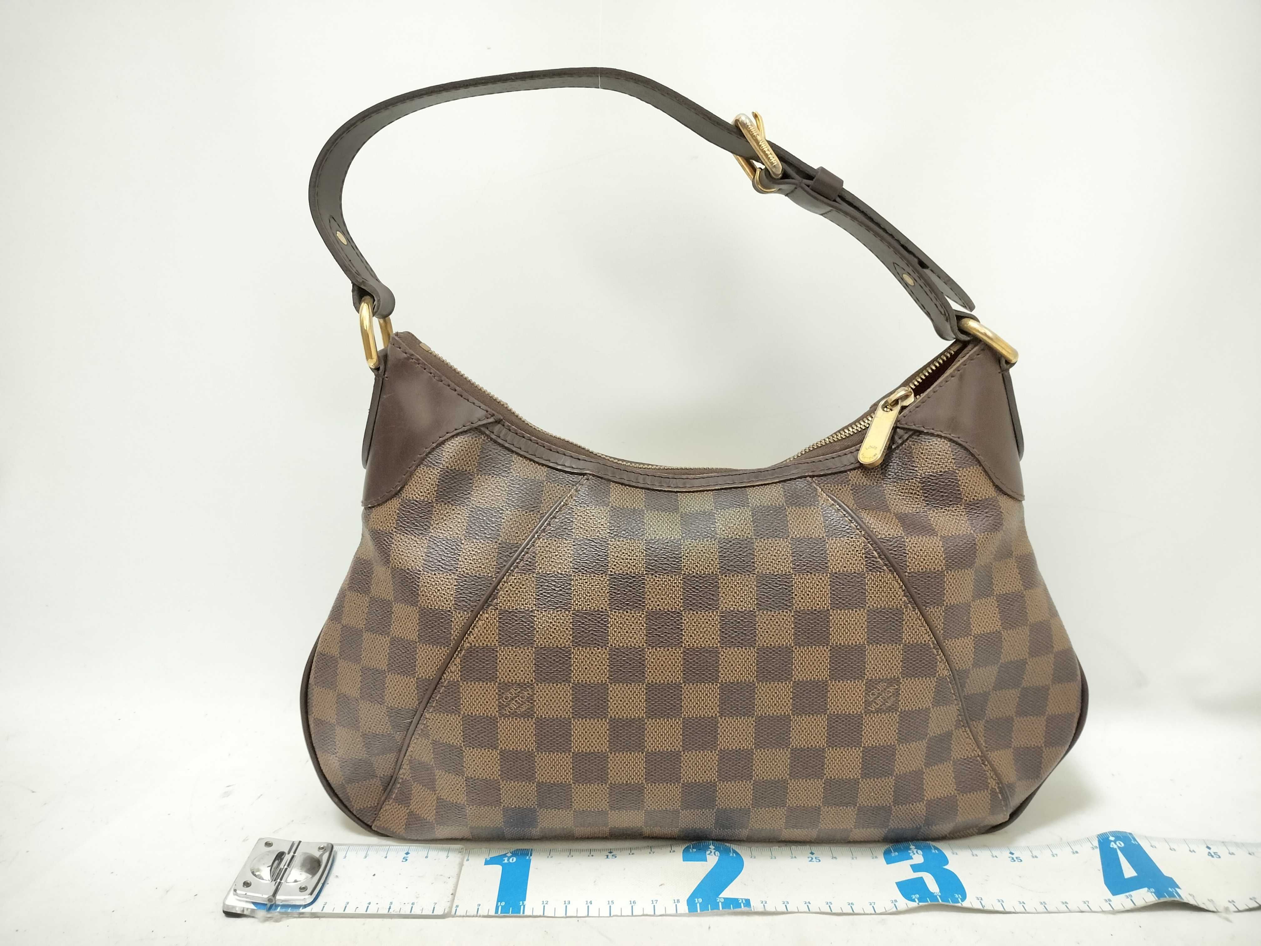Damier PH- Damier Ebene Thames GM Shoulder Bag Brown Canvas — view 2