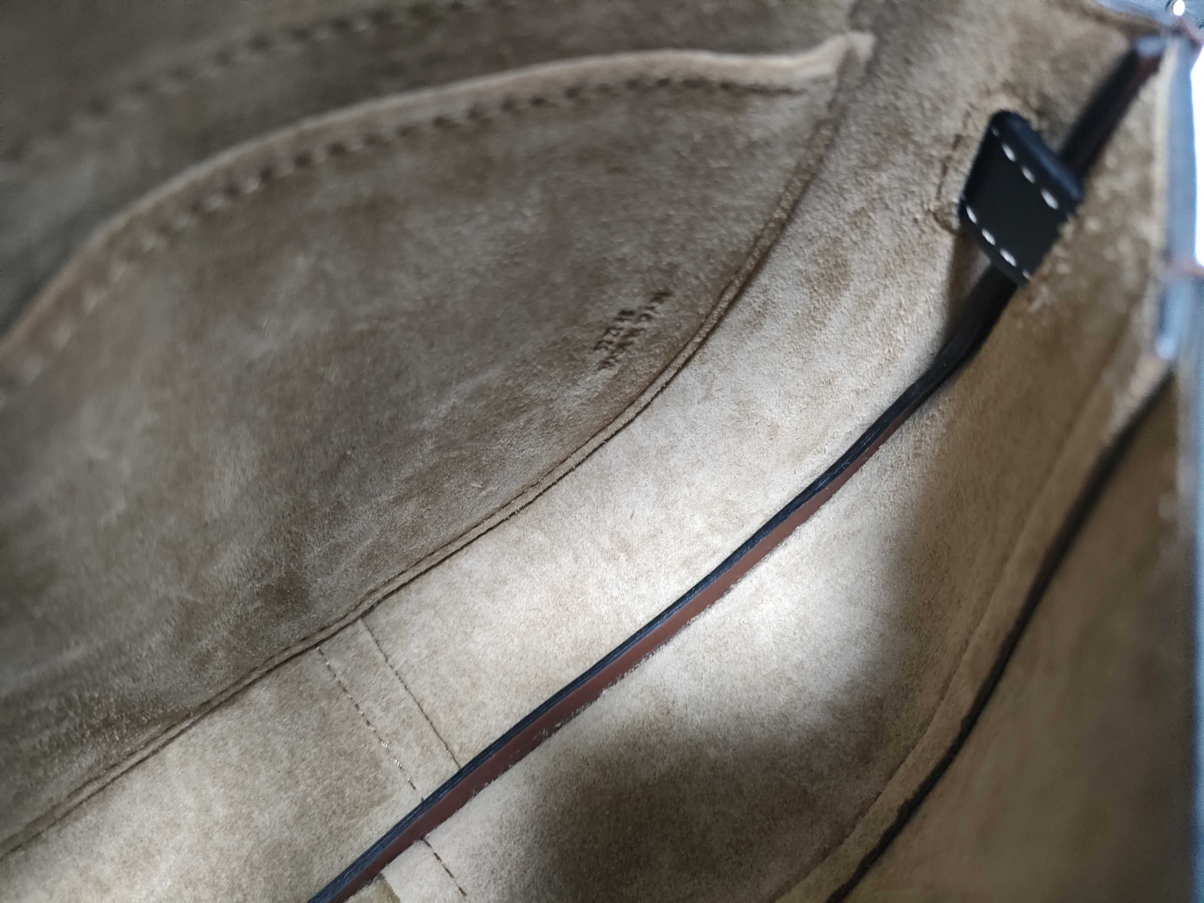 Minigate Leather Shoulder Bag, Brown — view 14
