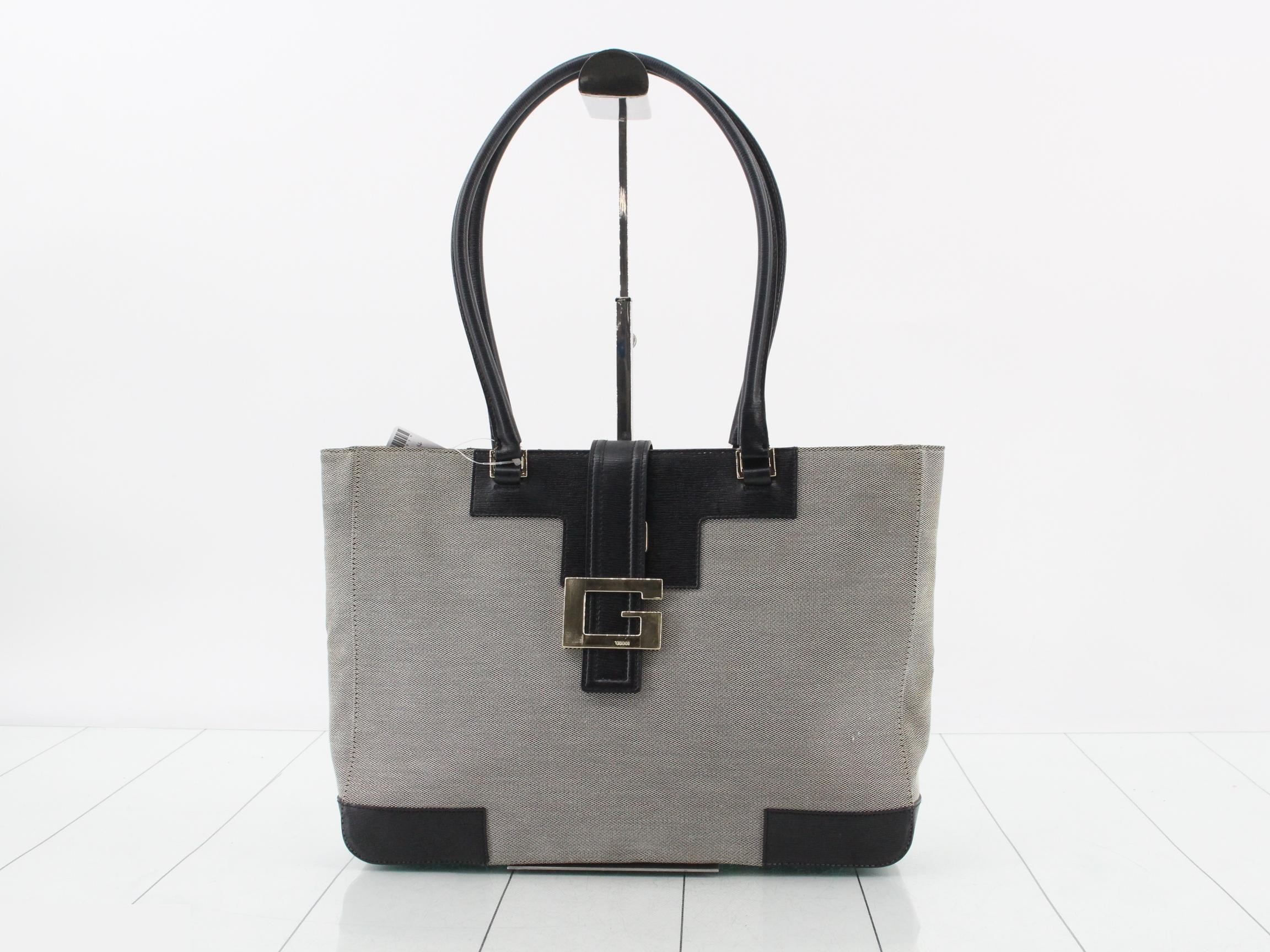 G Logo Canvas Handbag