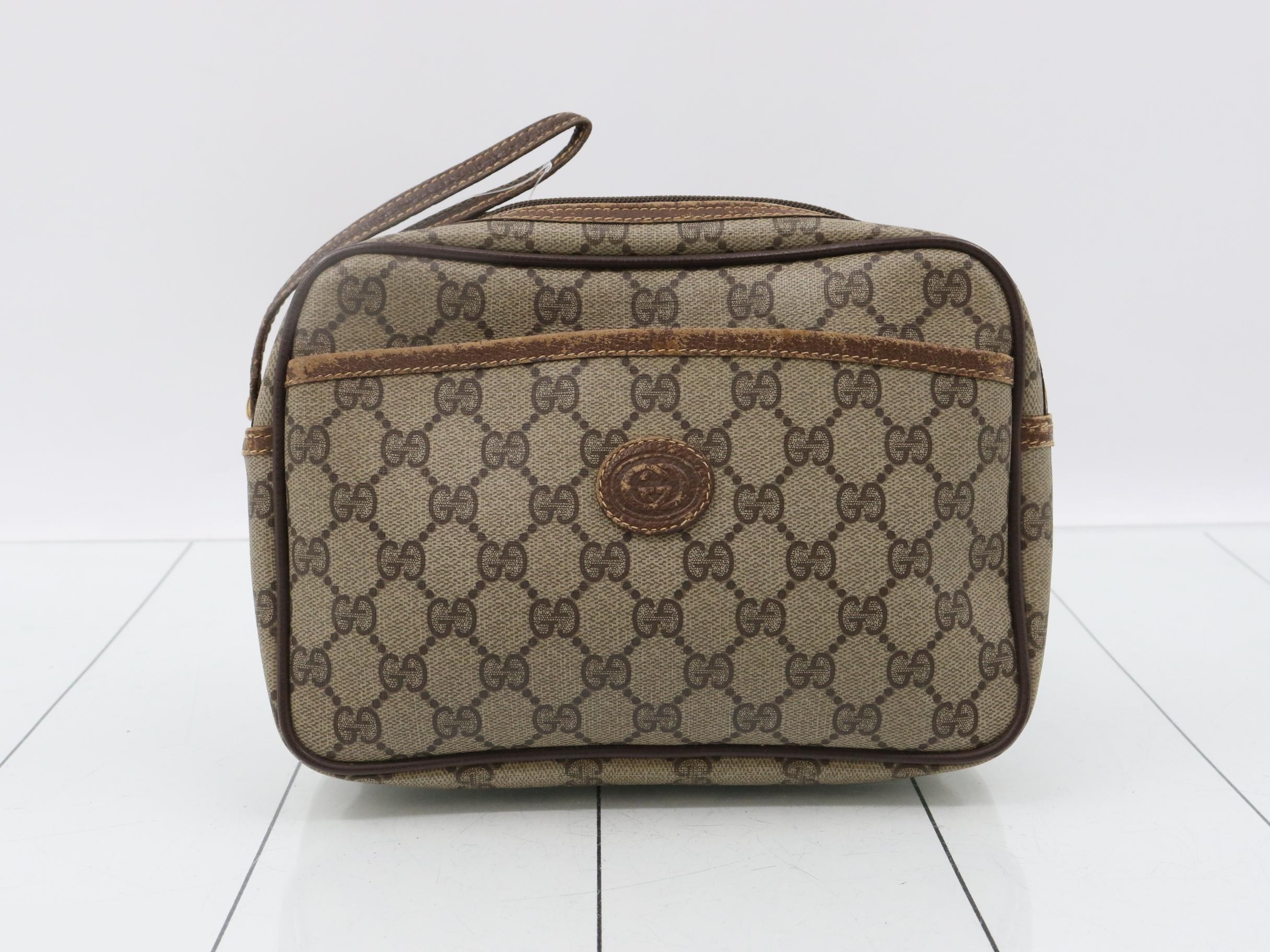 Old Gucci GG Plus Clutch Bag