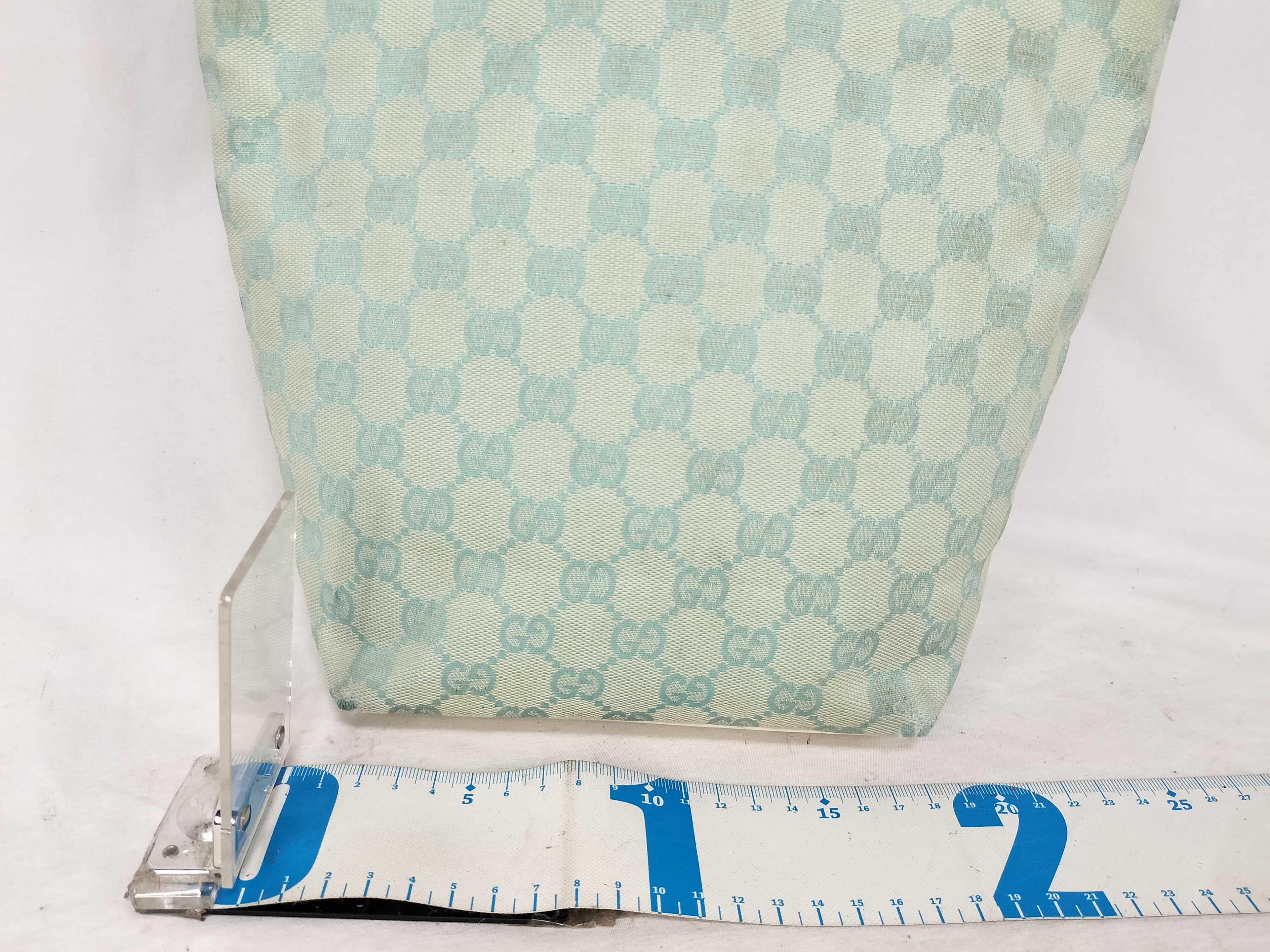 GG Canvas Handbag - Ice Blue x White — view 2