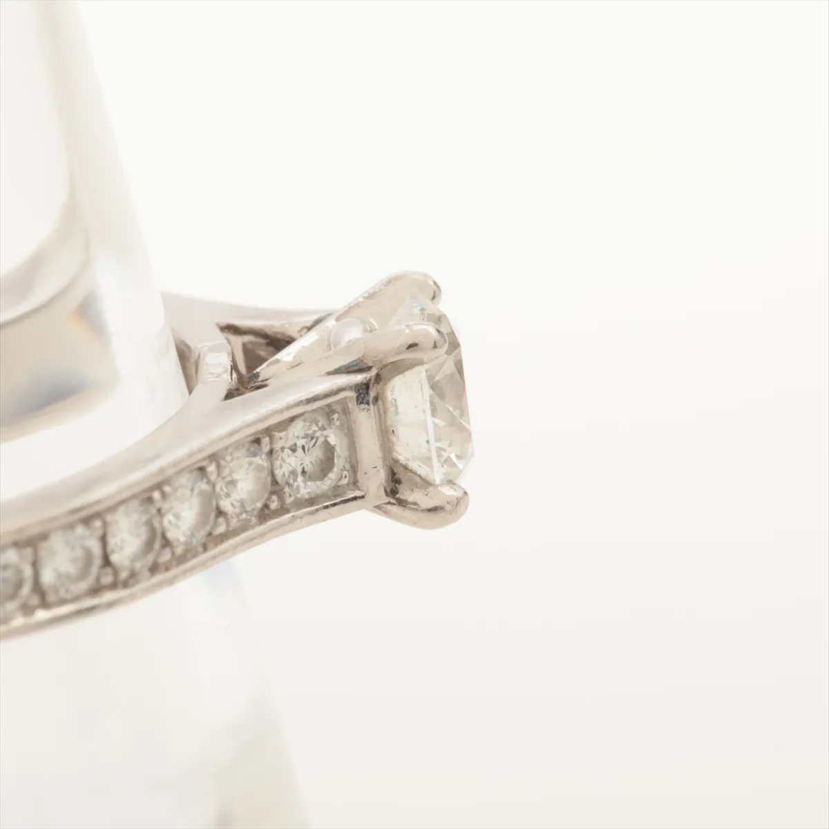 Solitaire 1895 Half Eternity Diamond Ring Pt950 3.8g 0.40 50 DPK475 GIA Published in 2016 GIA No.1176862334 — view 6