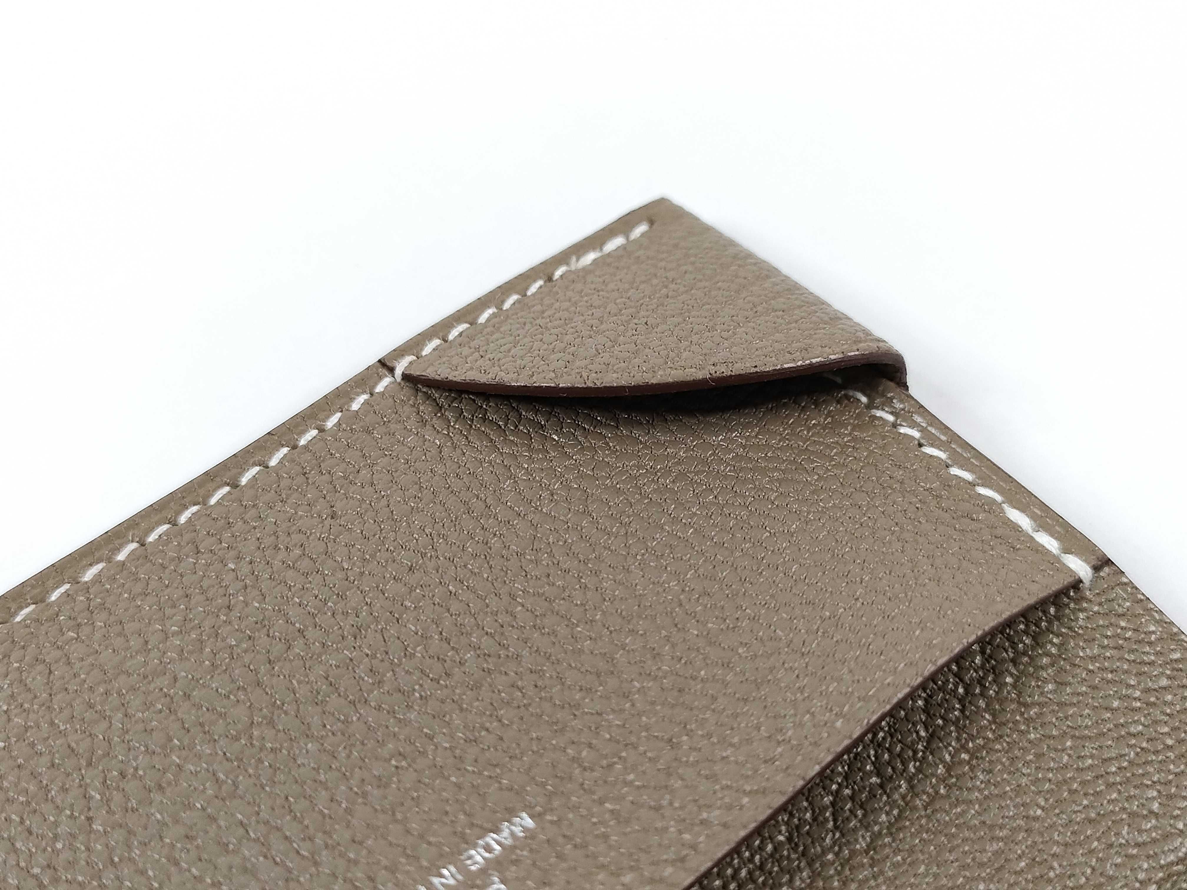Coin de Mall Card Case, Etoupe, Unused. (Card case/Pass case/Business card holder) — view 11