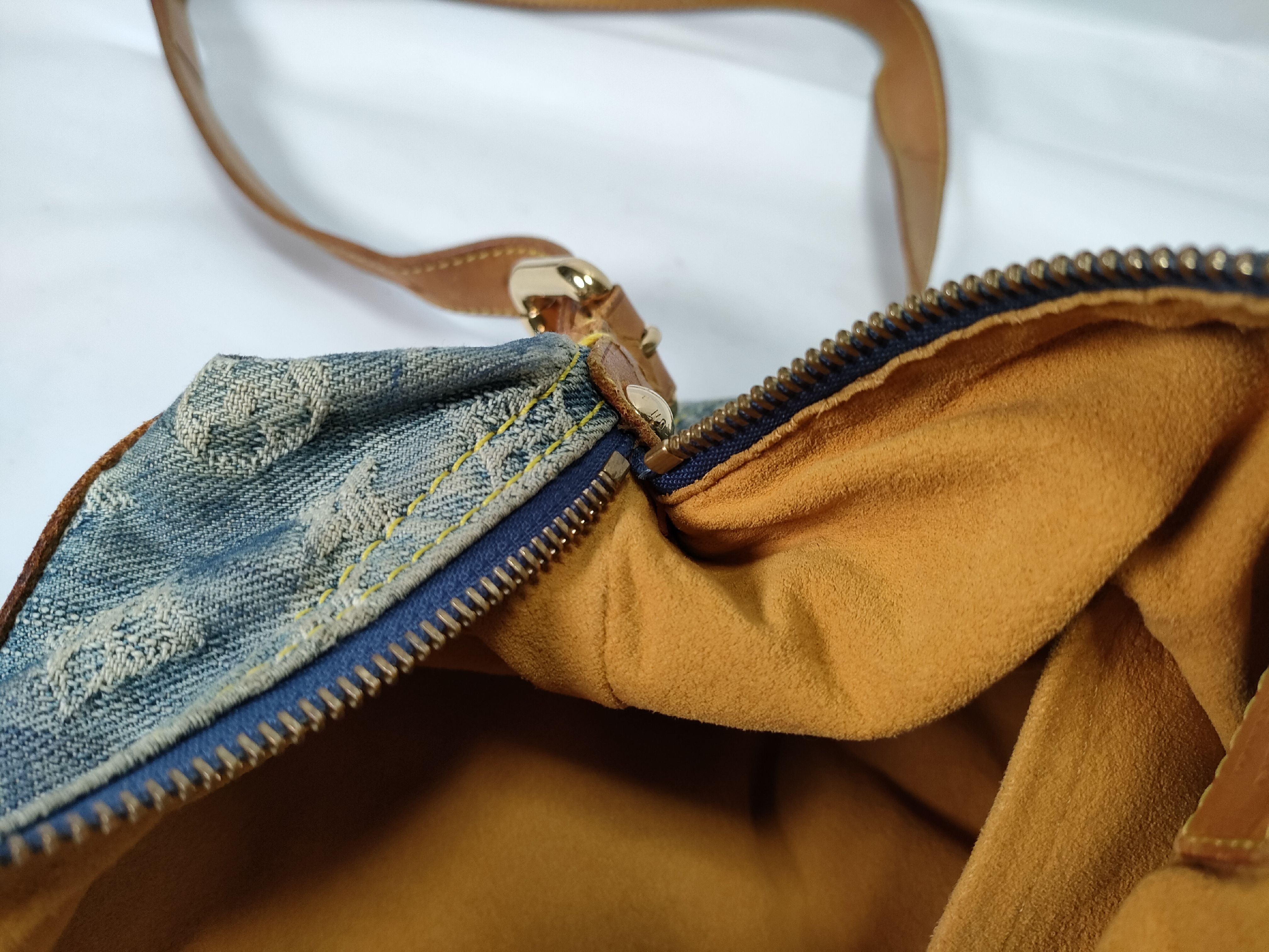 Monogram Denim Baggy PM M95049 FL1006 Blue Shoulder Bag — view 13