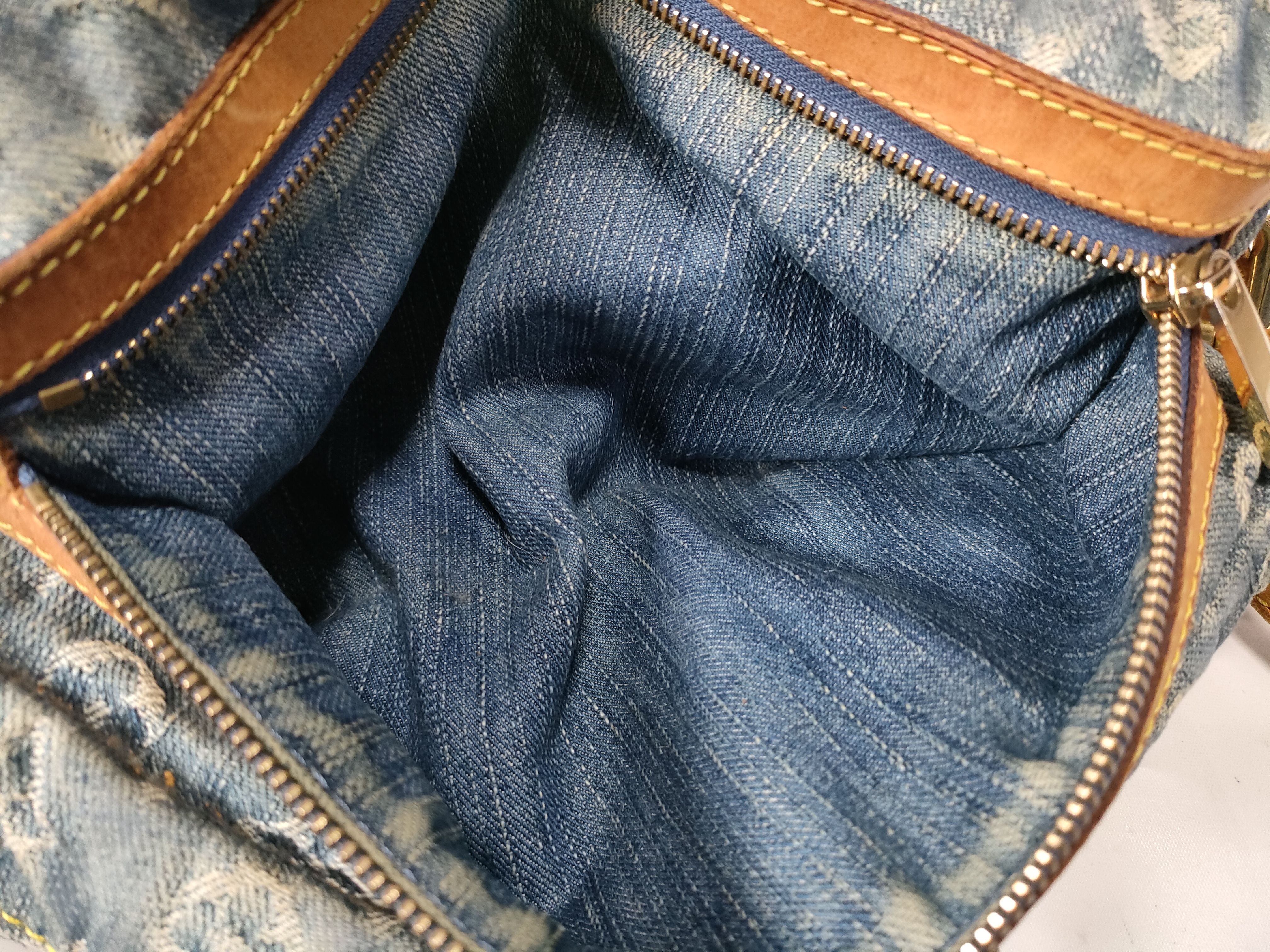 Monogram Denim Baggy PM M95049 FL1006 Blue Shoulder Bag — view 14
