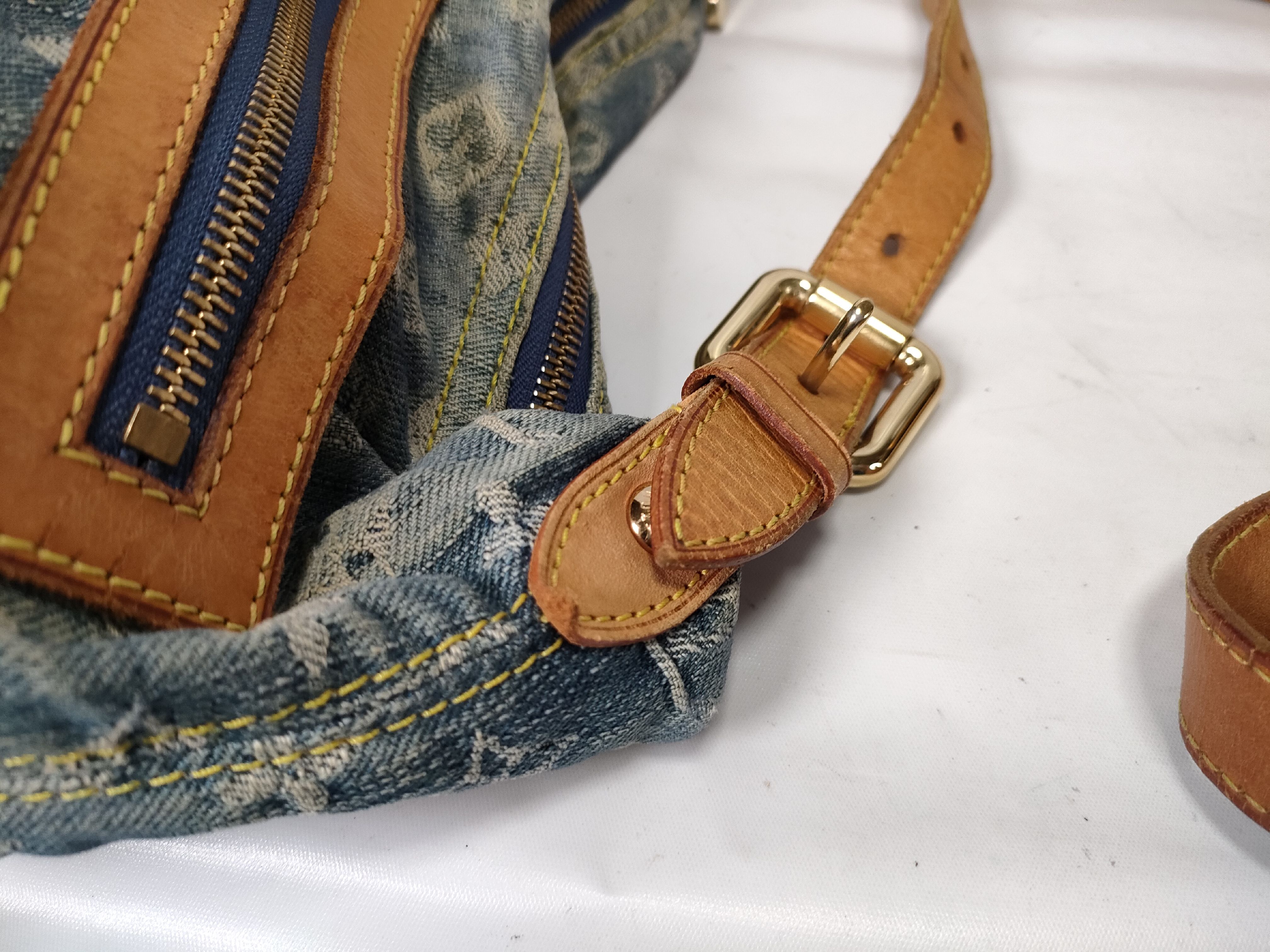 Monogram Denim Baggy PM M95049 FL1006 Blue Shoulder Bag — view 5