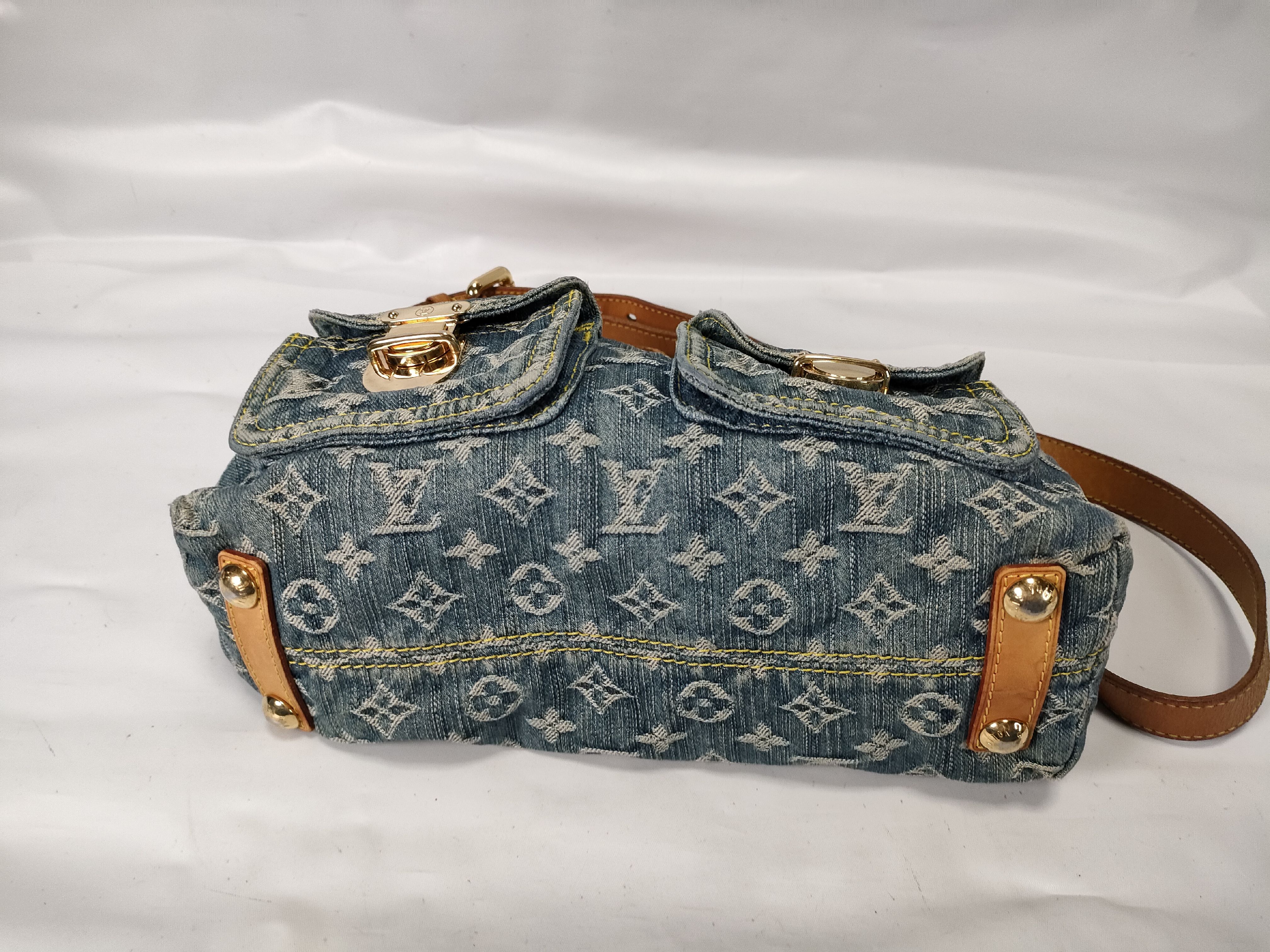 Monogram Denim Baggy PM M95049 FL1006 Blue Shoulder Bag — view 7