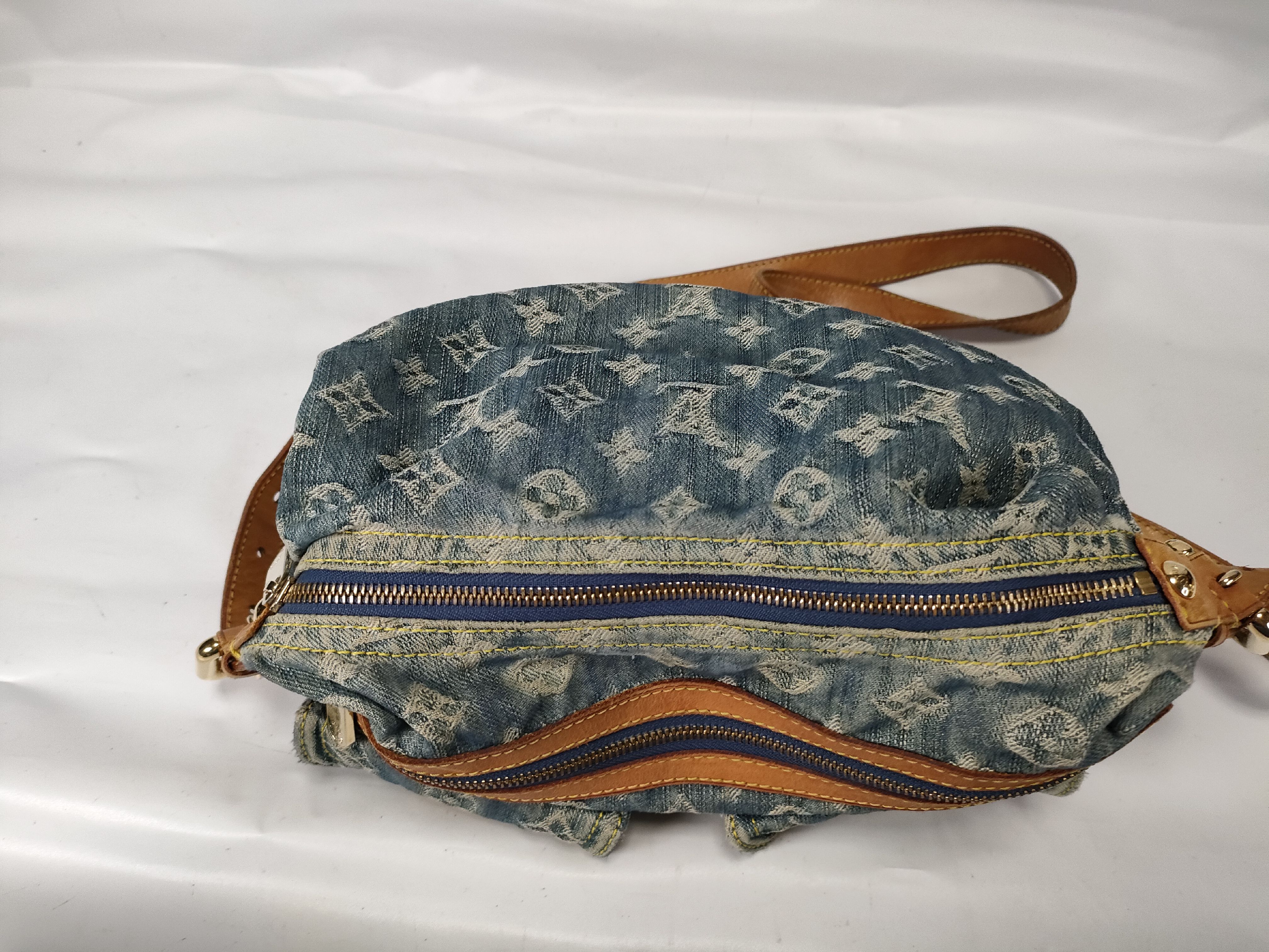 Monogram Denim Baggy PM M95049 FL1006 Blue Shoulder Bag — view 8