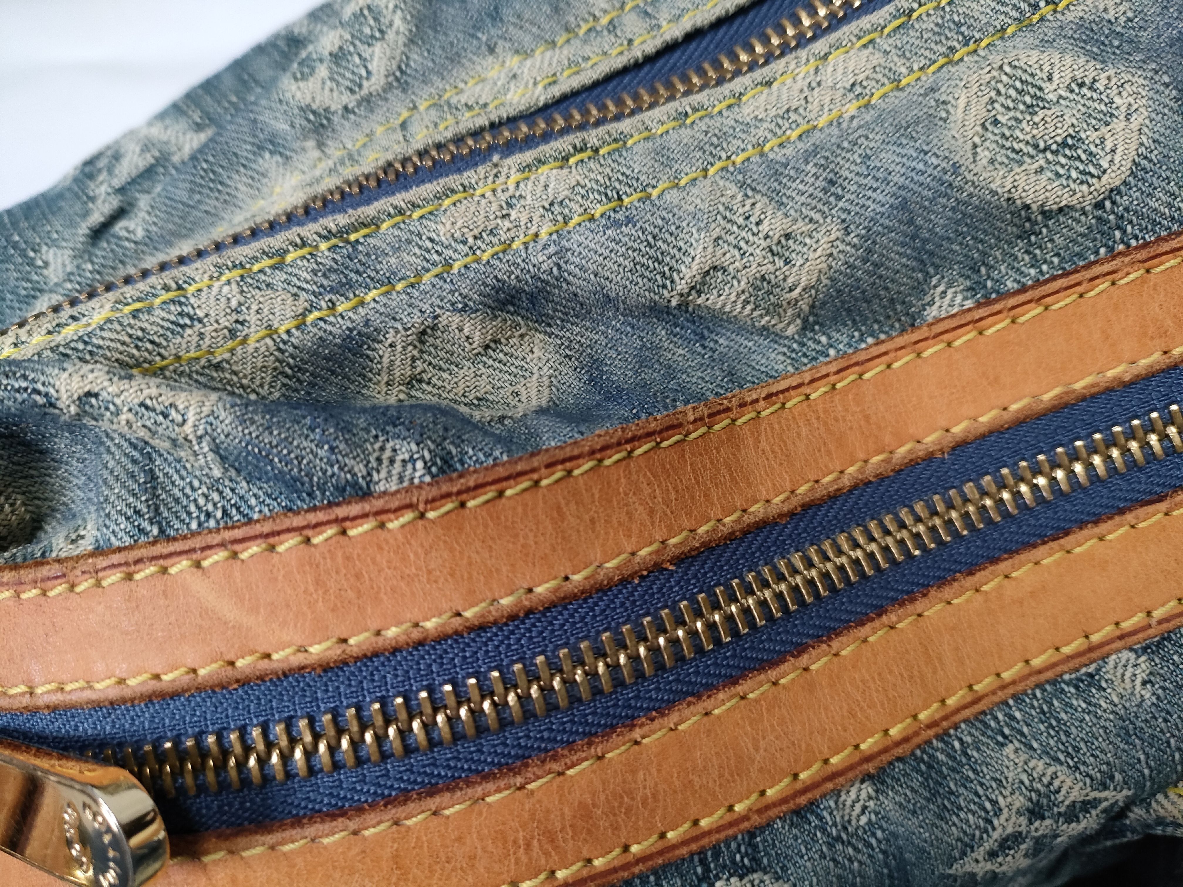 Monogram Denim Baggy PM M95049 FL1006 Blue Shoulder Bag — view 9